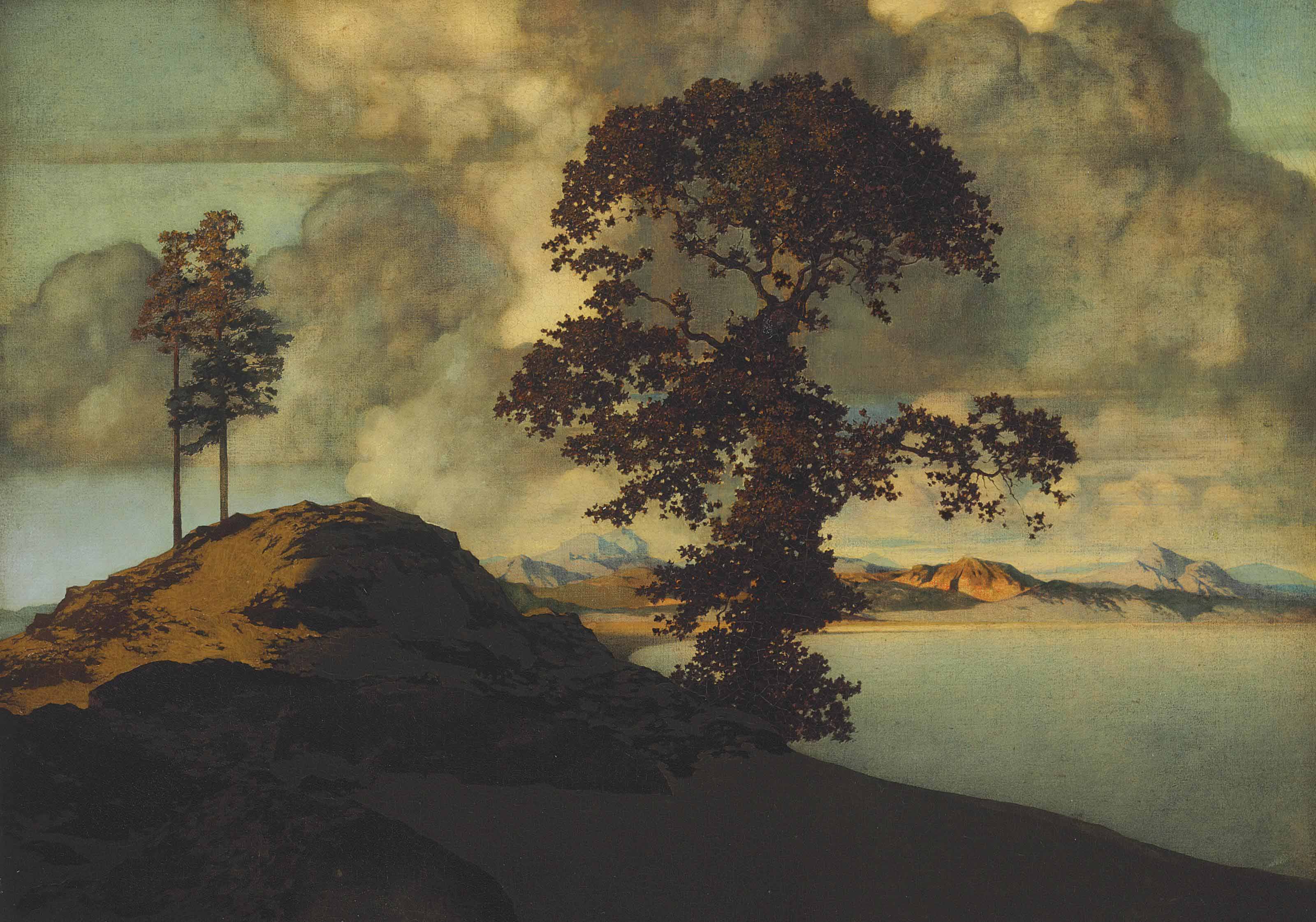 Maxfield Parrish — Атласный пейзаж