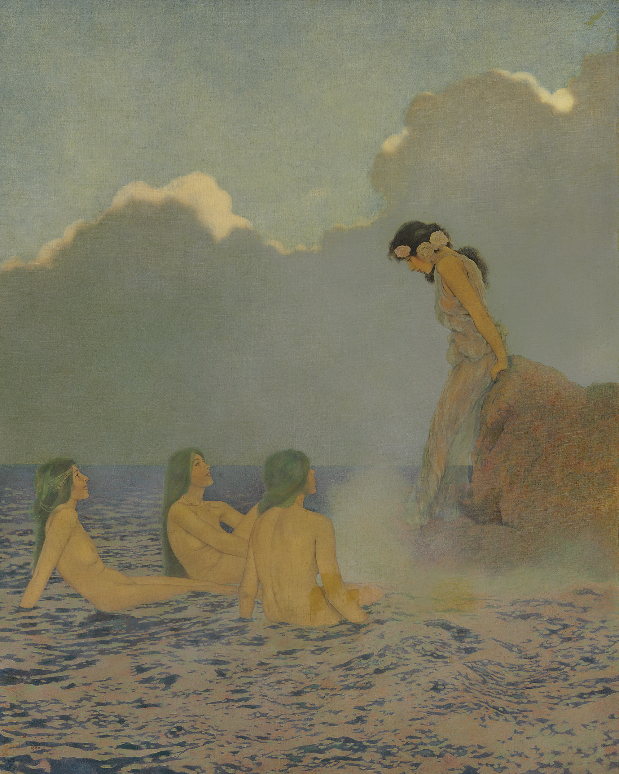 Maxfield Parrish — Прозерпина и морские нимфы