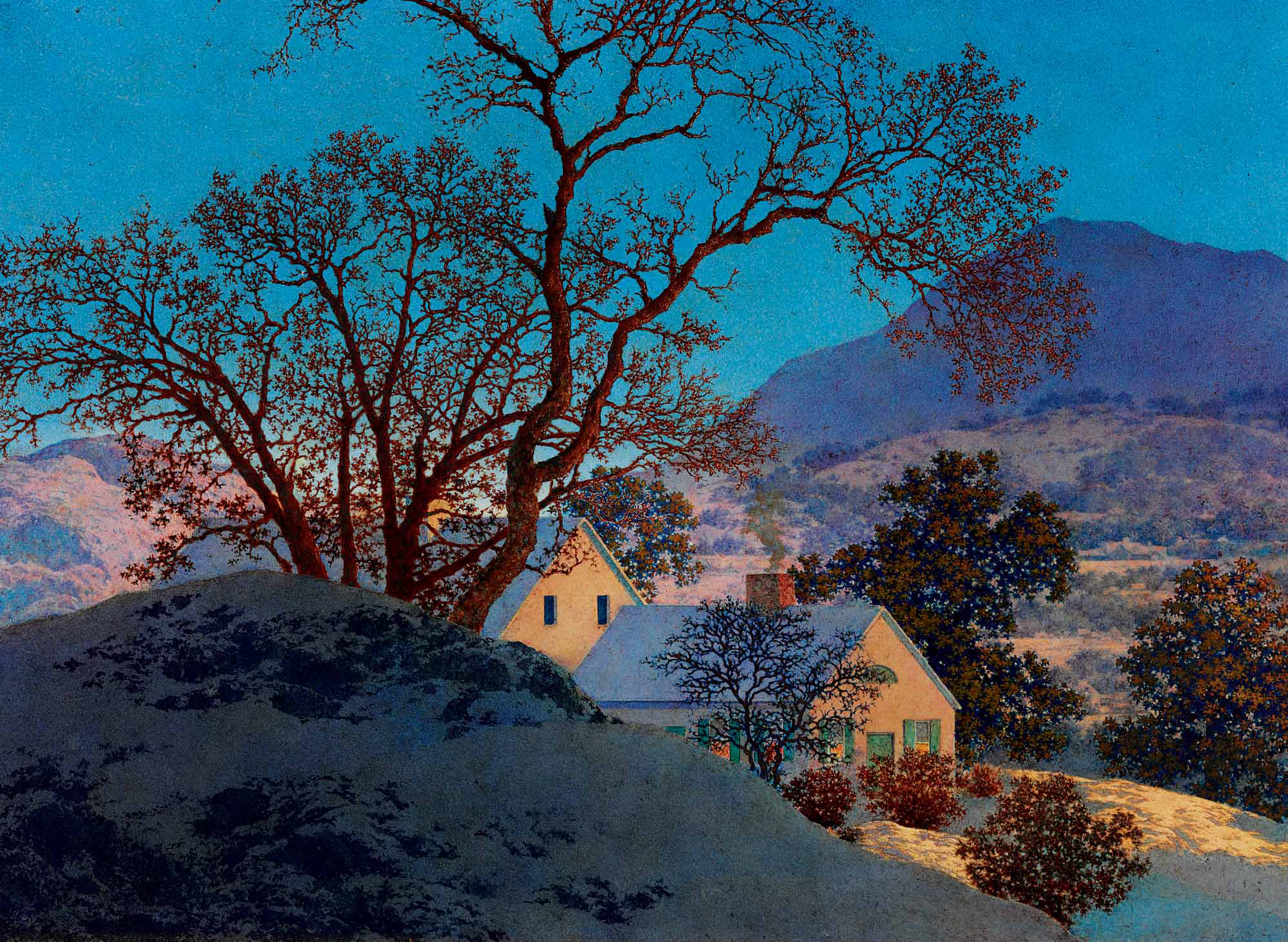 Maxfield Parrish — Раннее утро, Первый снег
