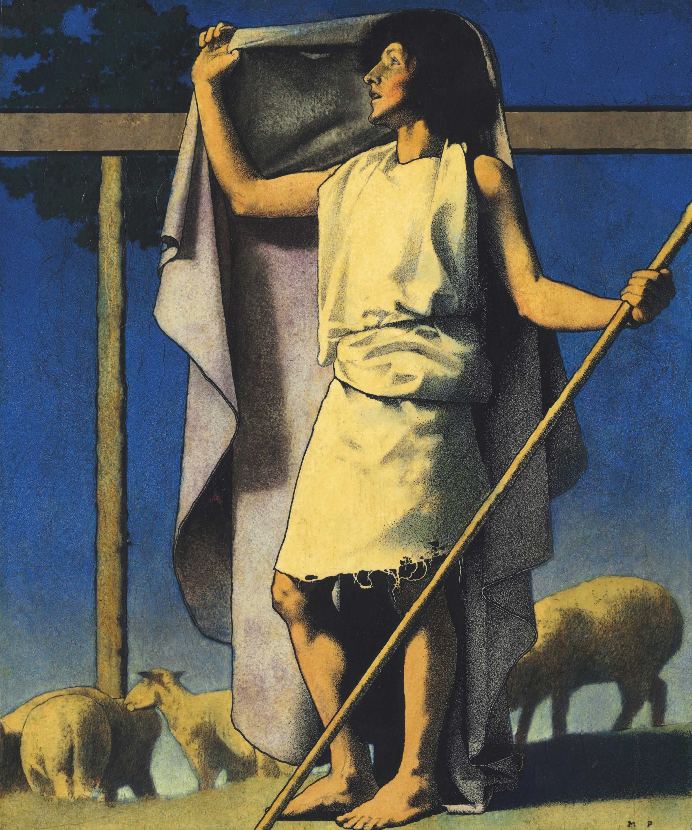 Maxfield Parrish — Пастух в пурпурном одеянии