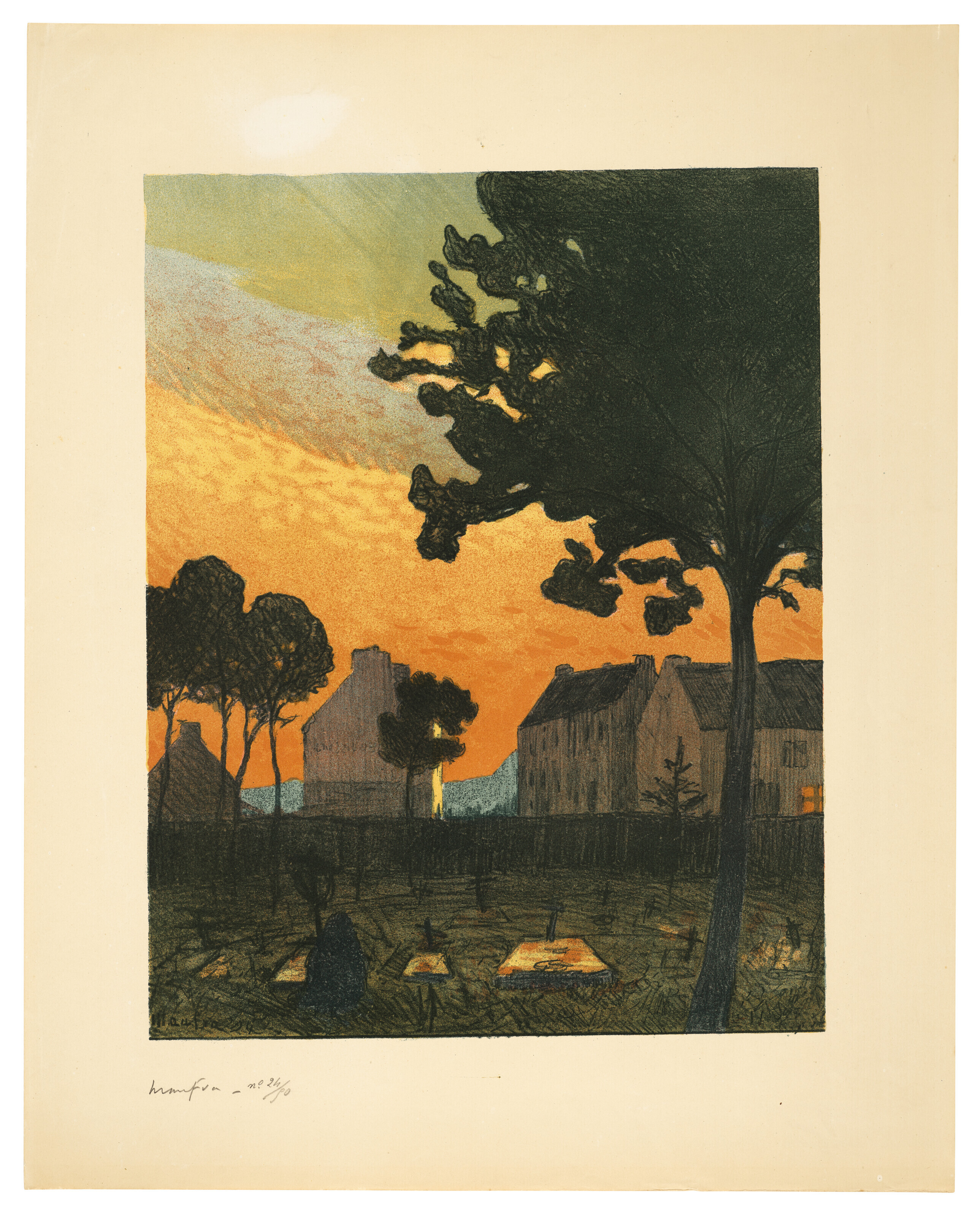 Maxime Maufra — (i) кладбище Ле–Плугасну; (ii) часовня Сен-Фиакр – Ле-Фауэт; (iii) Собор Парижской Богоматери и (iv) Тонкедек