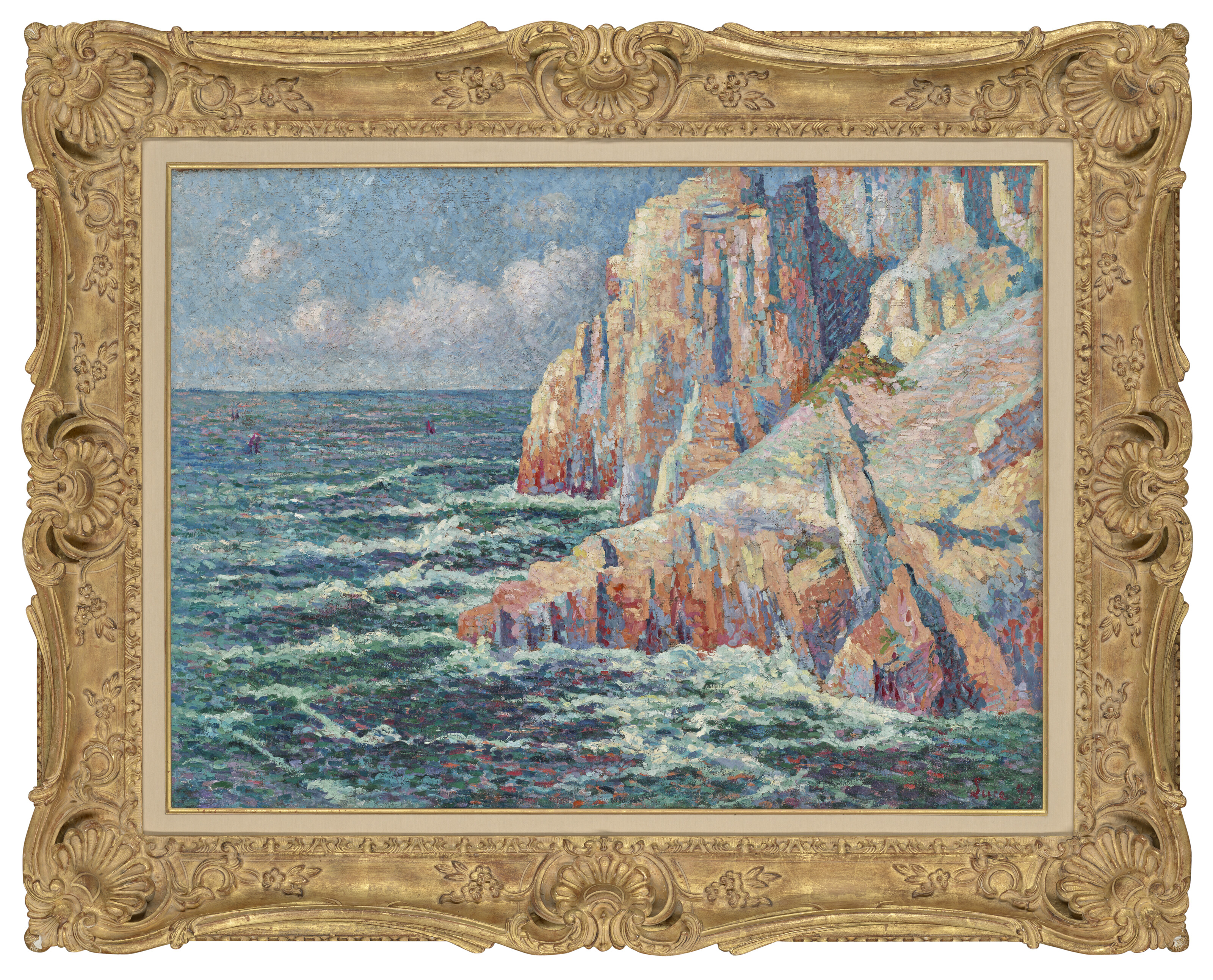 Maximilien Luce — Рошеры на море, изображение 2