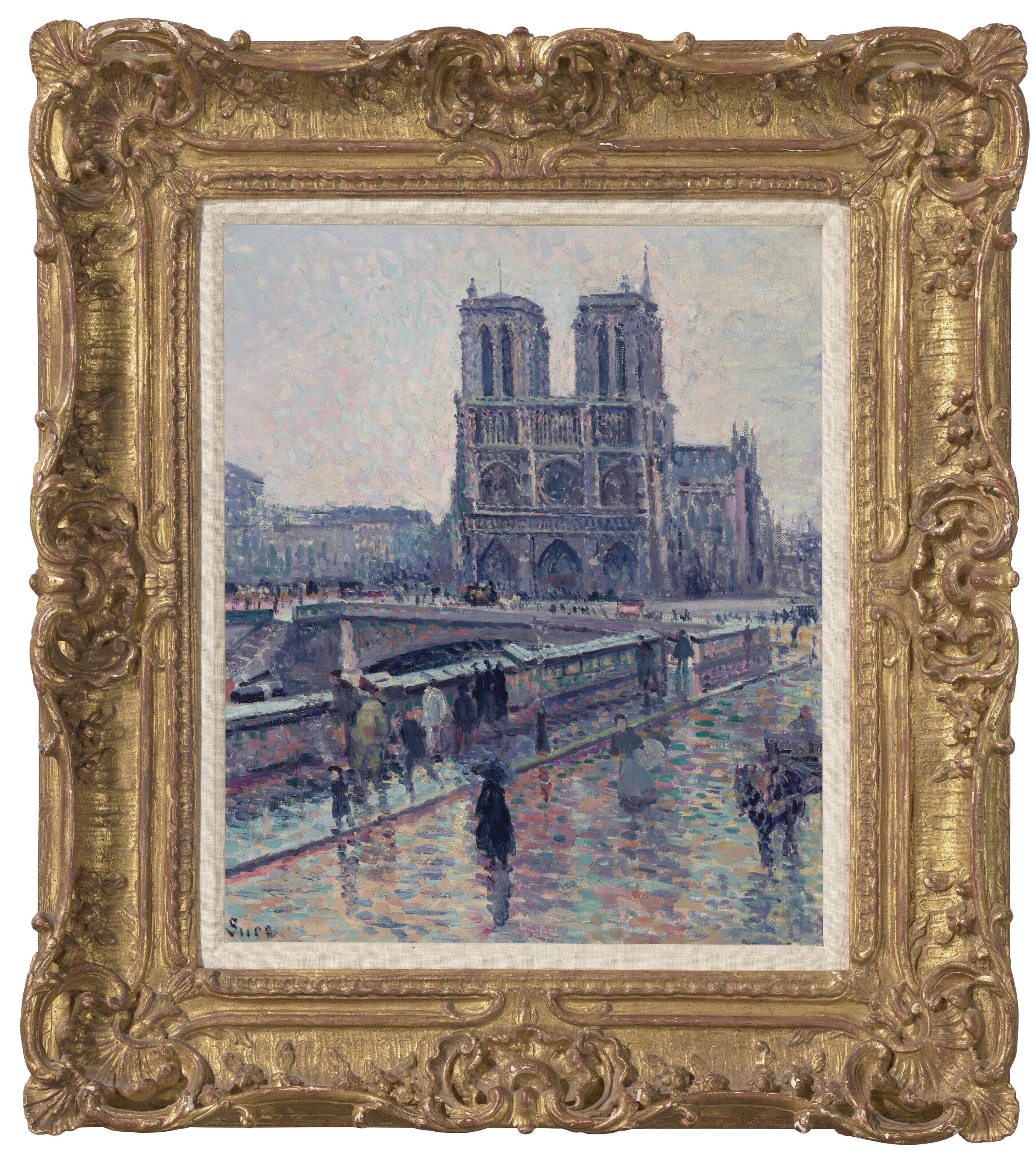 Maximilien Luce — Берега Сены рядом с Нотр-Дам-су-ла-Плю, изображение 2