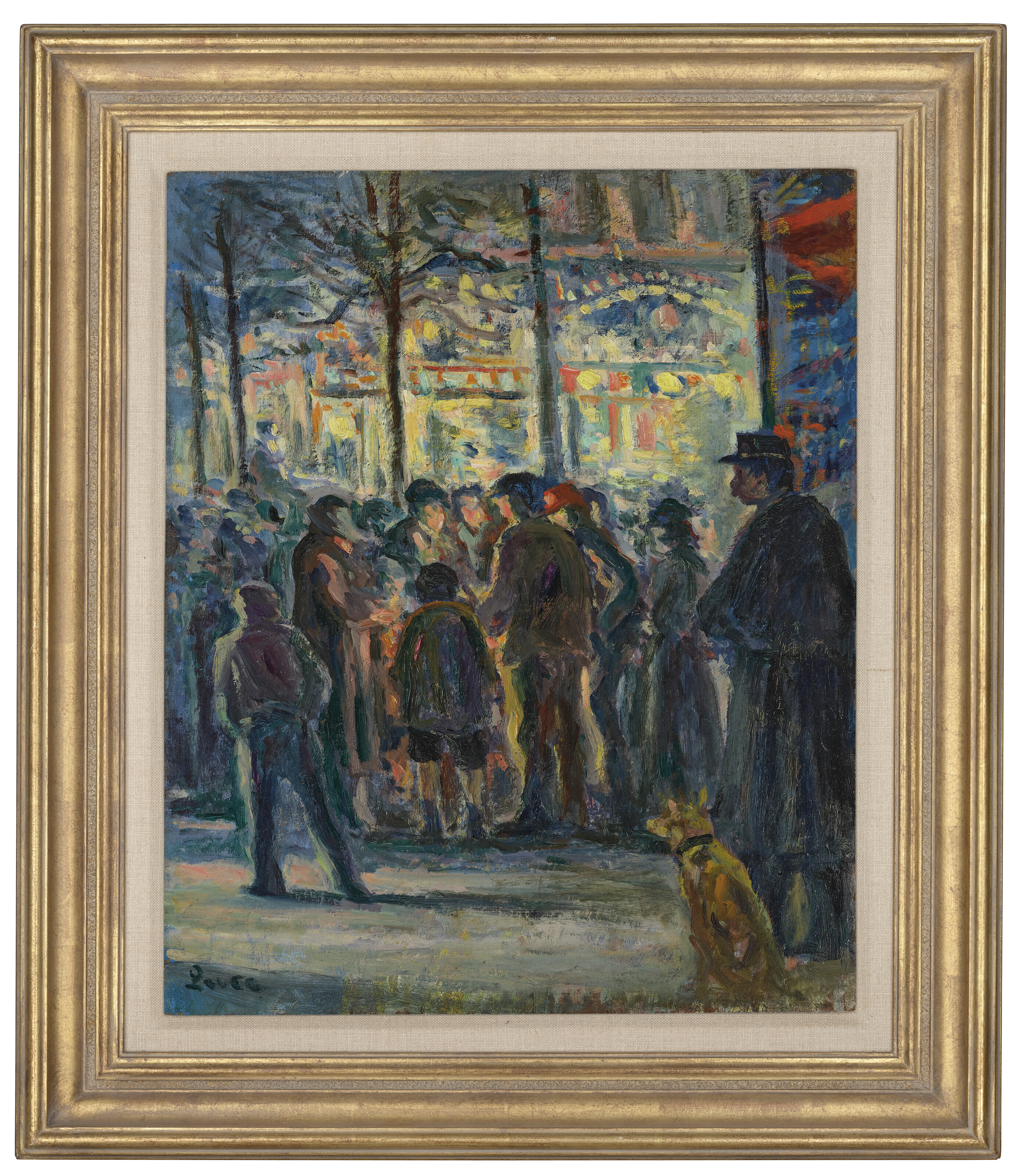 Maximilien Luce — Сцена на улице в Хивере, изображение 2