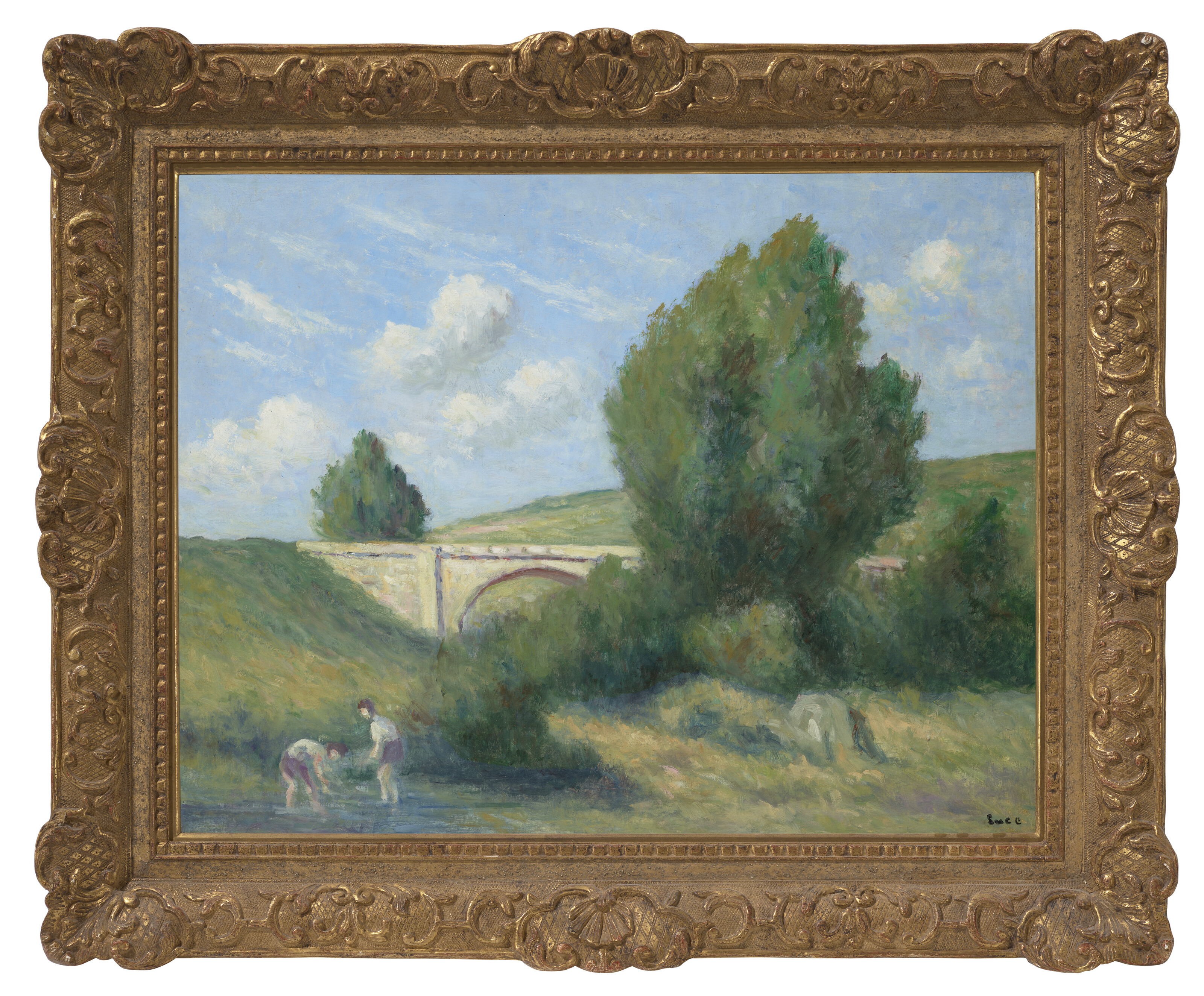 Maximilien Luce — Двое друзей на границе двух стран, изображение 3