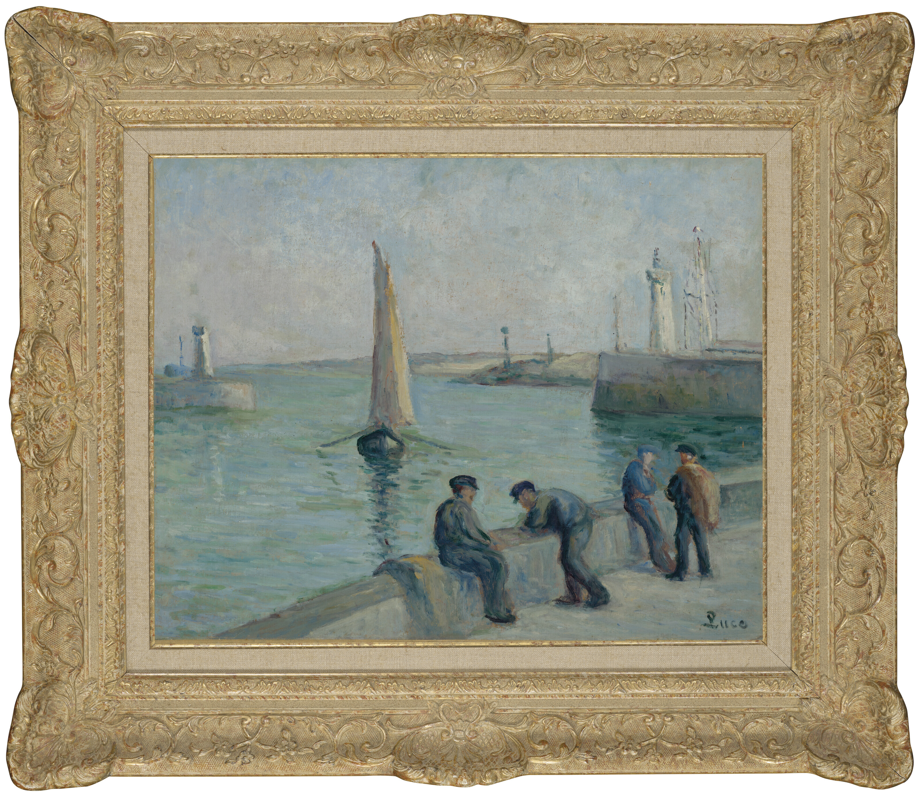 Maximilien Luce — Онфлер, Пешер-сюр-ле-Порт, изображение 4