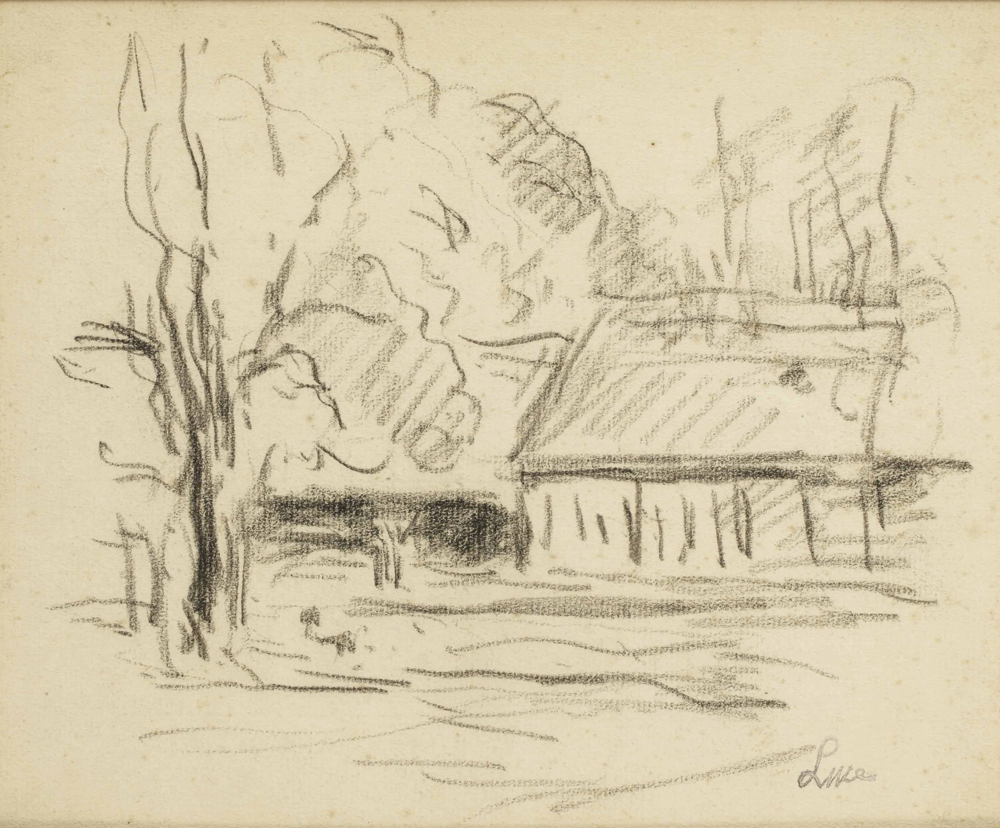 Maximilien Luce — Дом антуража в Арбре