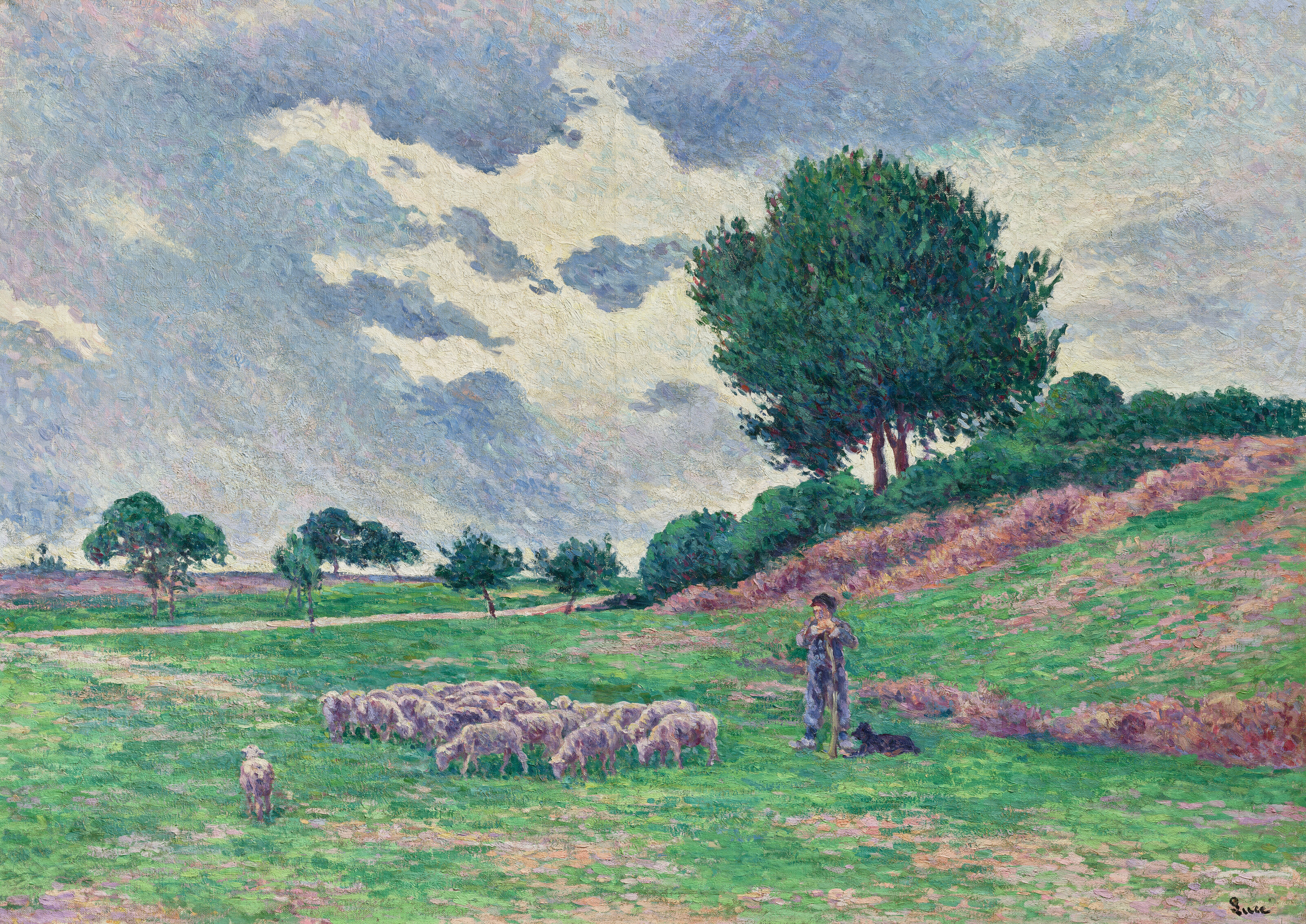 Maximilien Luce — Меревиль, мутоновая труппа