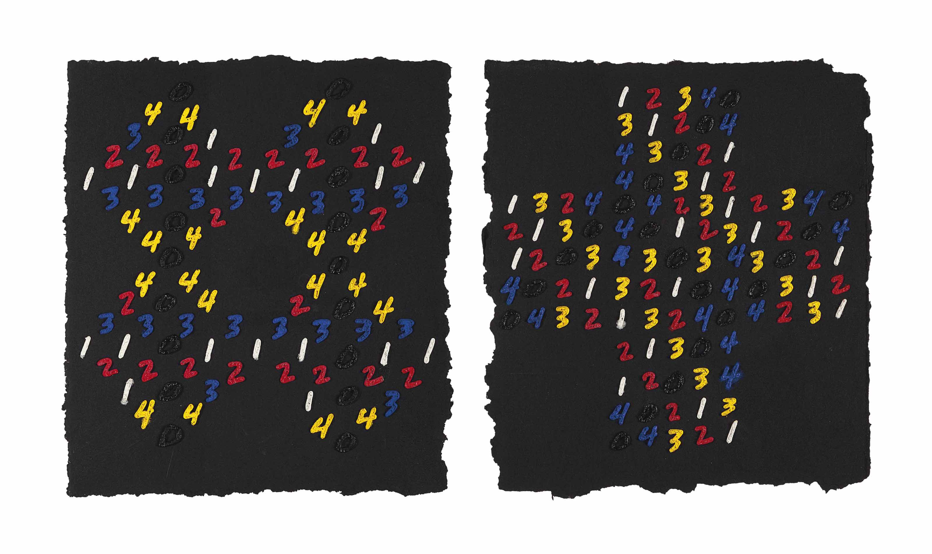 Mel Bochner — Подсчет: (Взаимосвязанные квадраты)