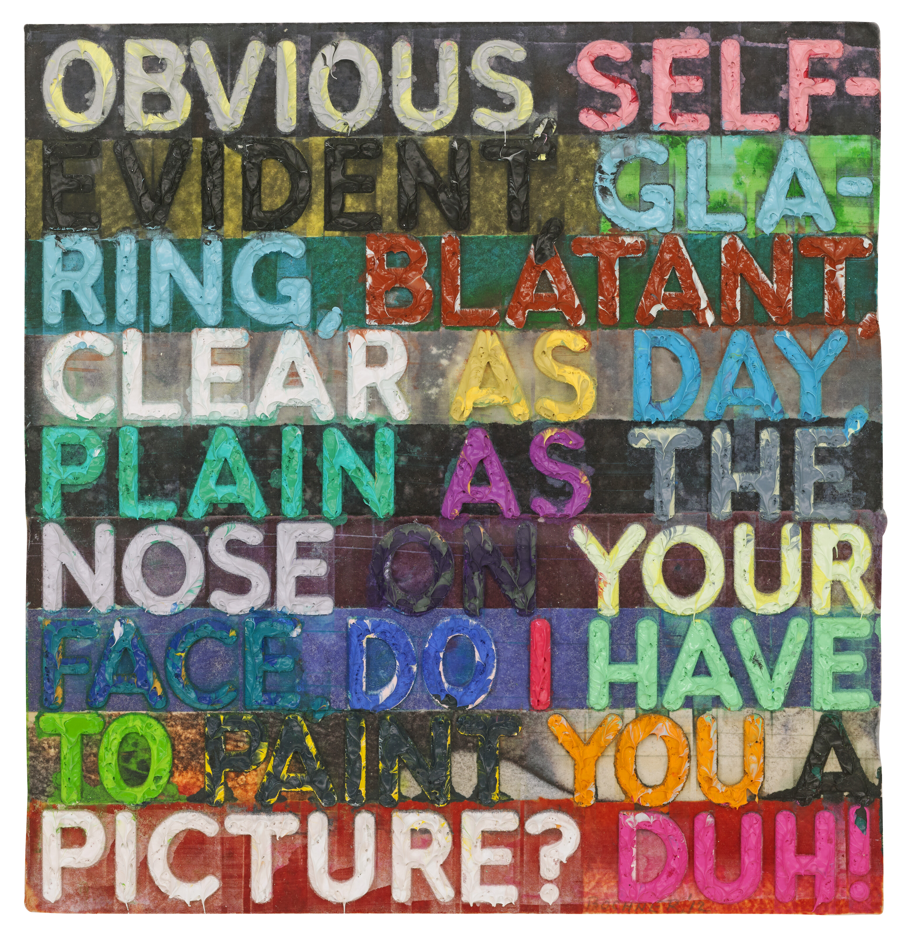 Mel Bochner — Очевидный