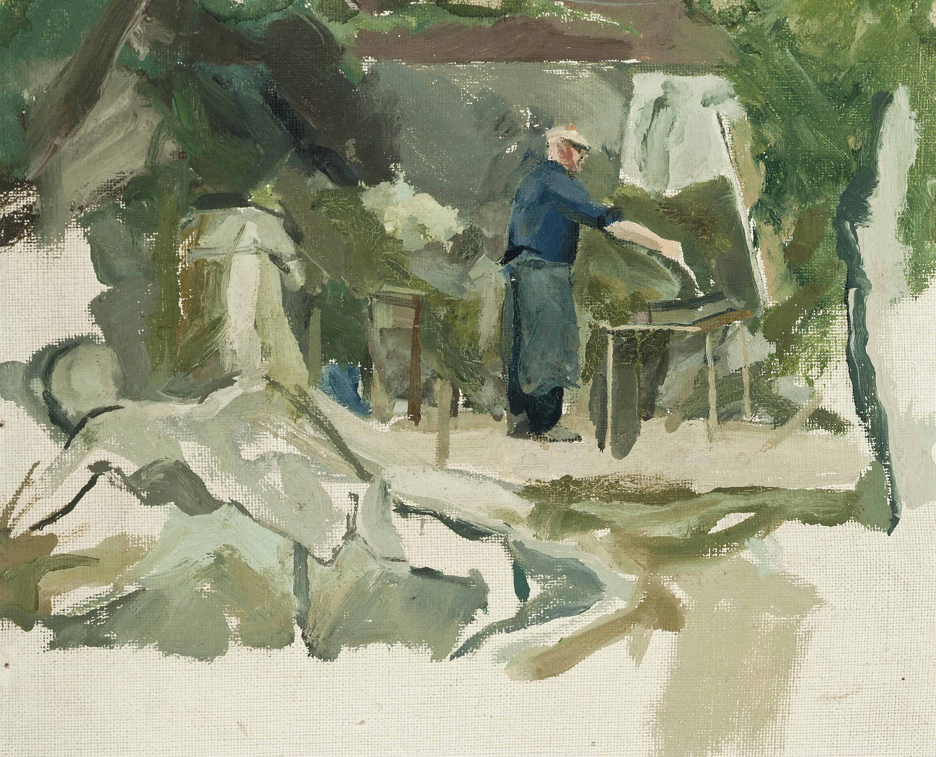 Michael Andrews — Художник за работой