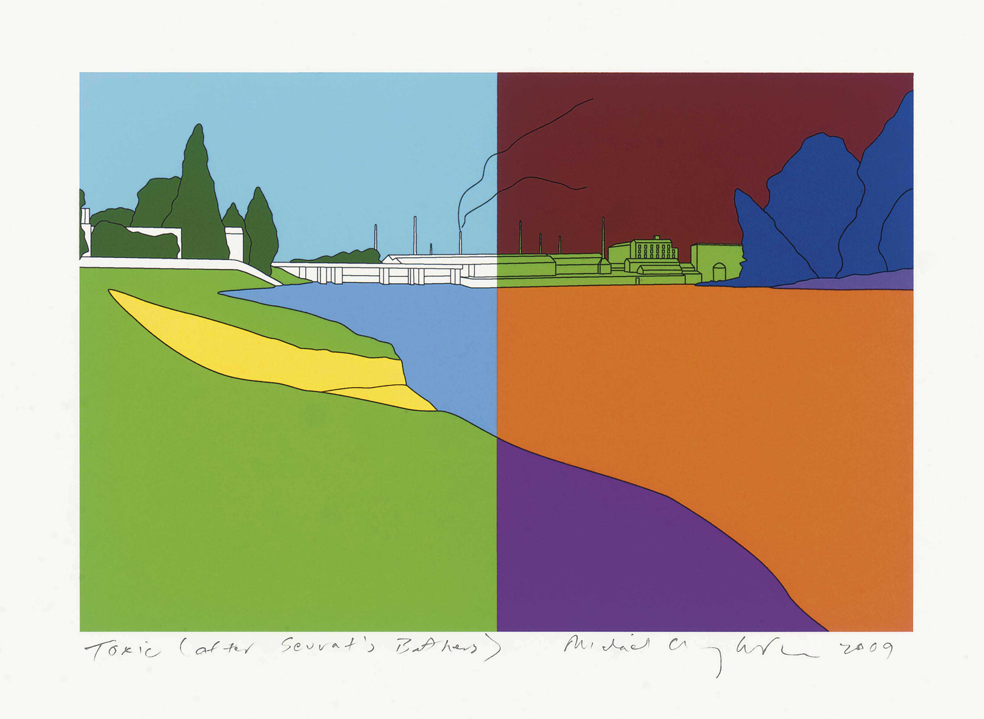 Michael Craig-Martin — Токсичный (после купальщиц Сера)