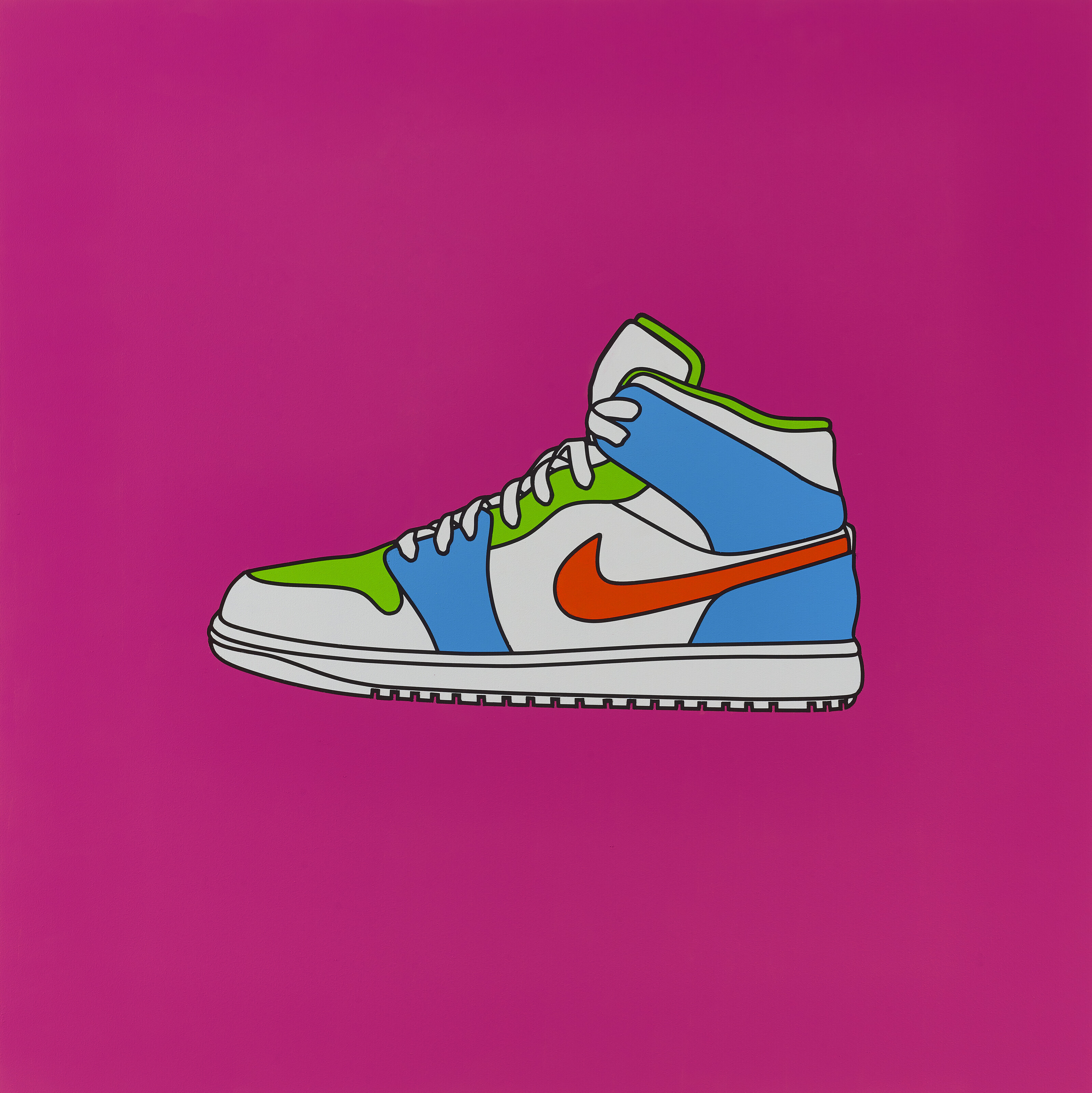 Michael Craig-Martin — Без названия (Nike trainer magenta)