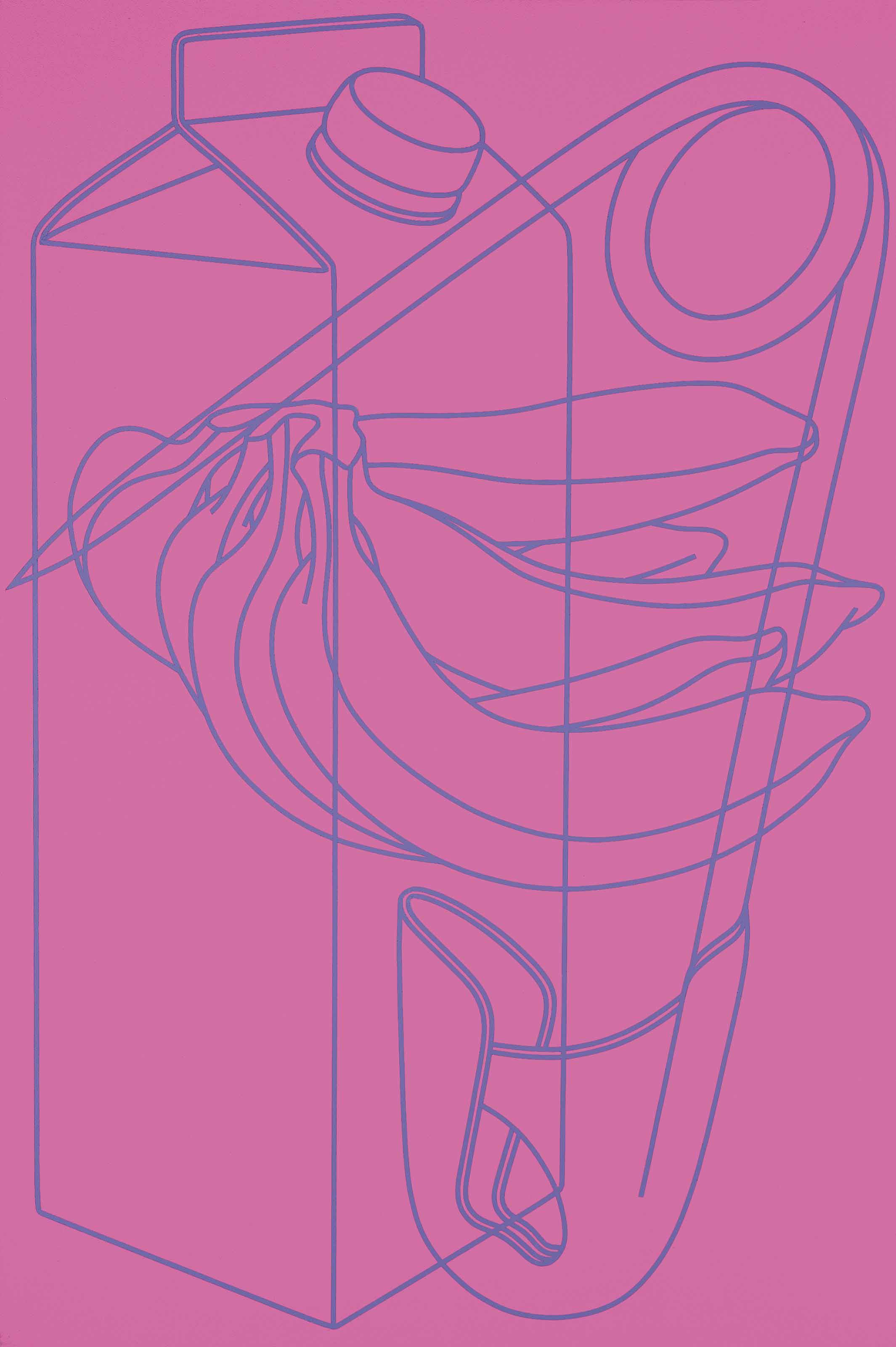 Michael Craig-Martin — Без названия (Пурпурный/Purple)