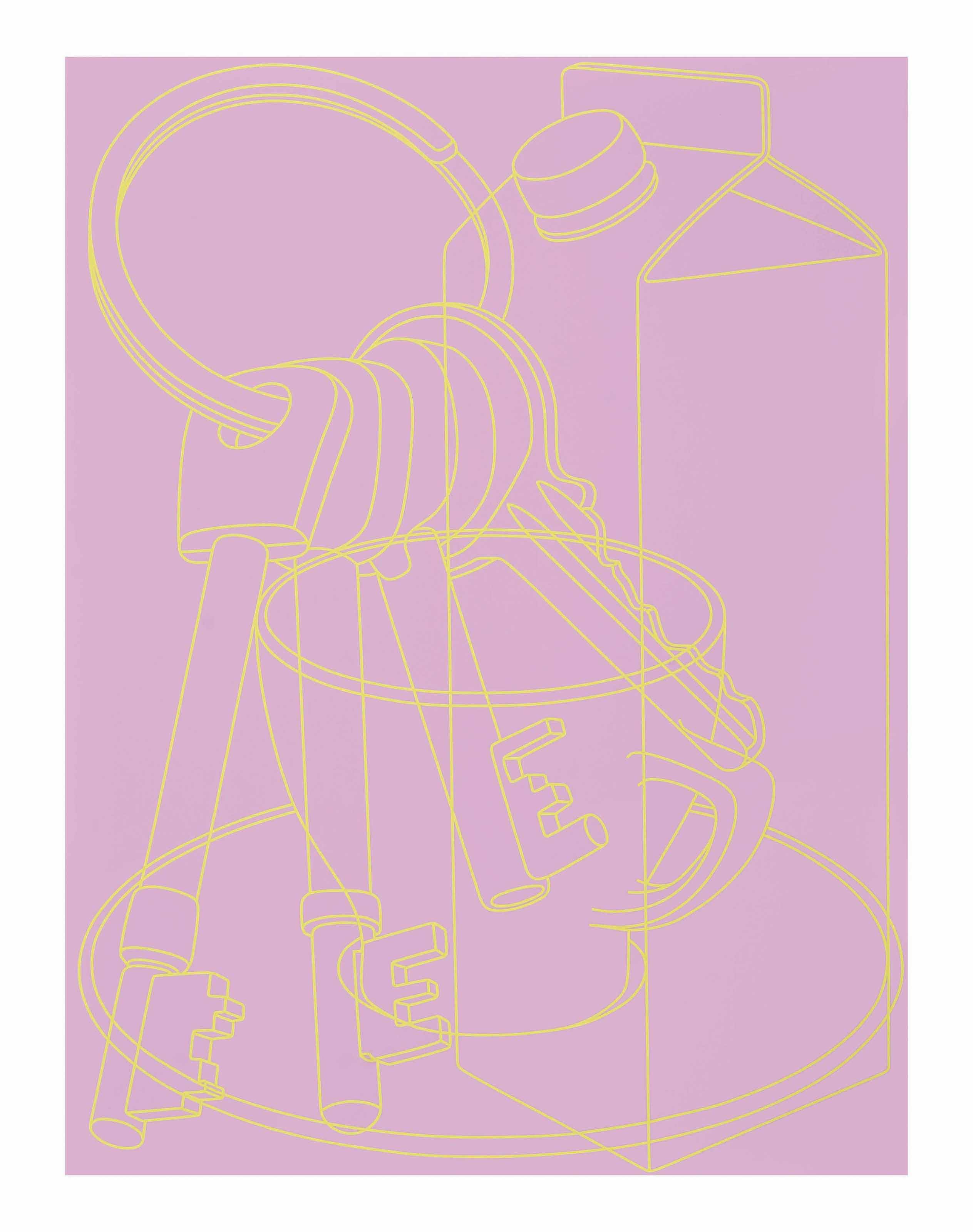Michael Craig-Martin — Портрет (розовый)