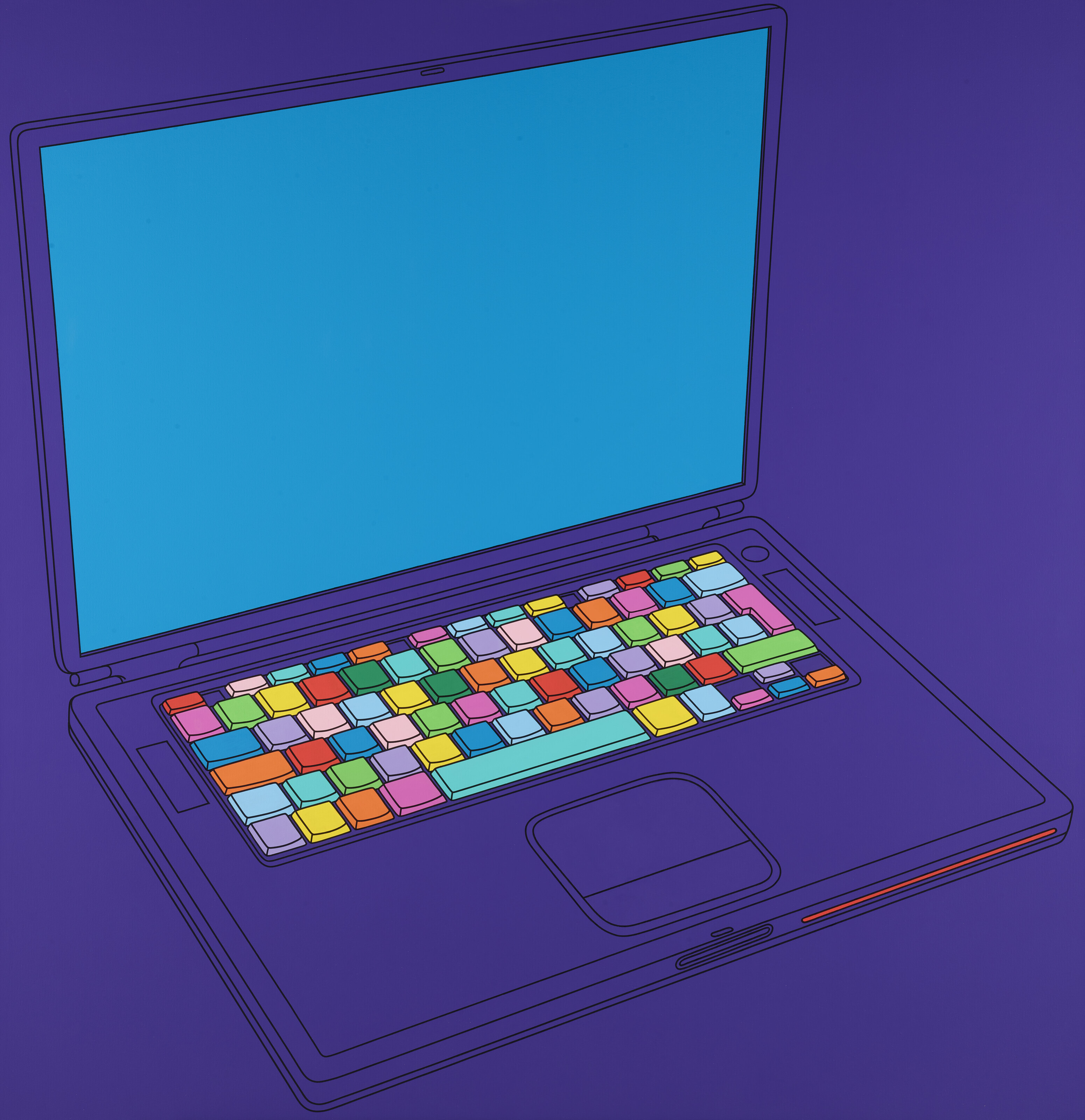 Michael Craig-Martin — Apple Powerbook G4 17"