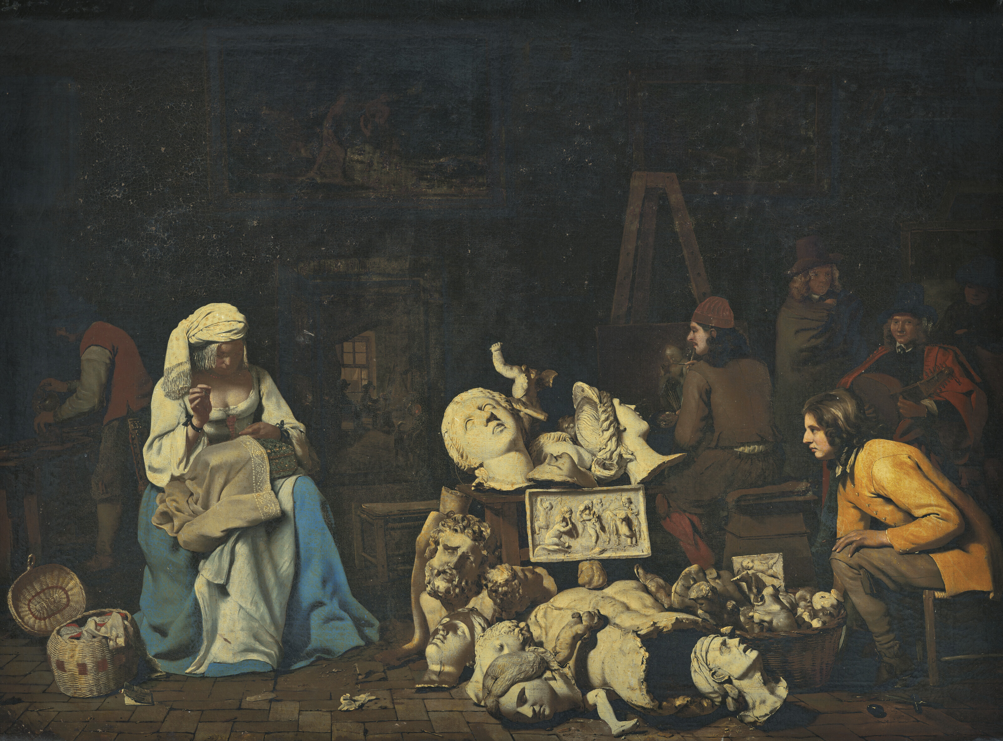 Michael Sweerts — Мастерская художника со швеей