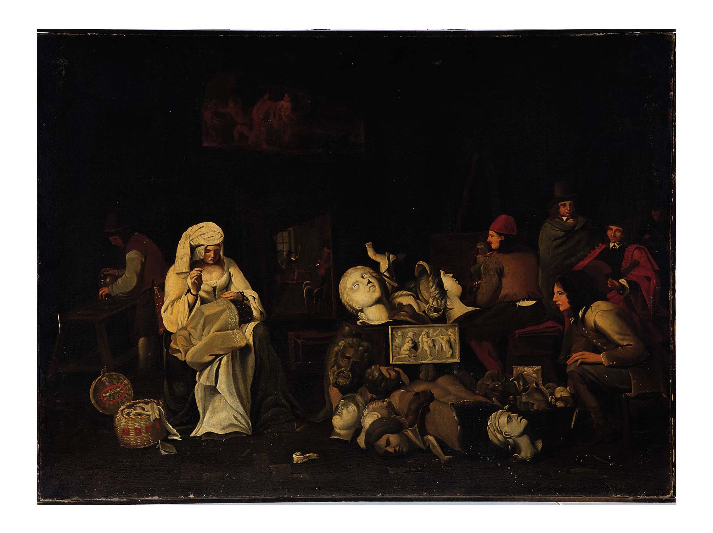 Michael Sweerts — Художники рисуют в студии