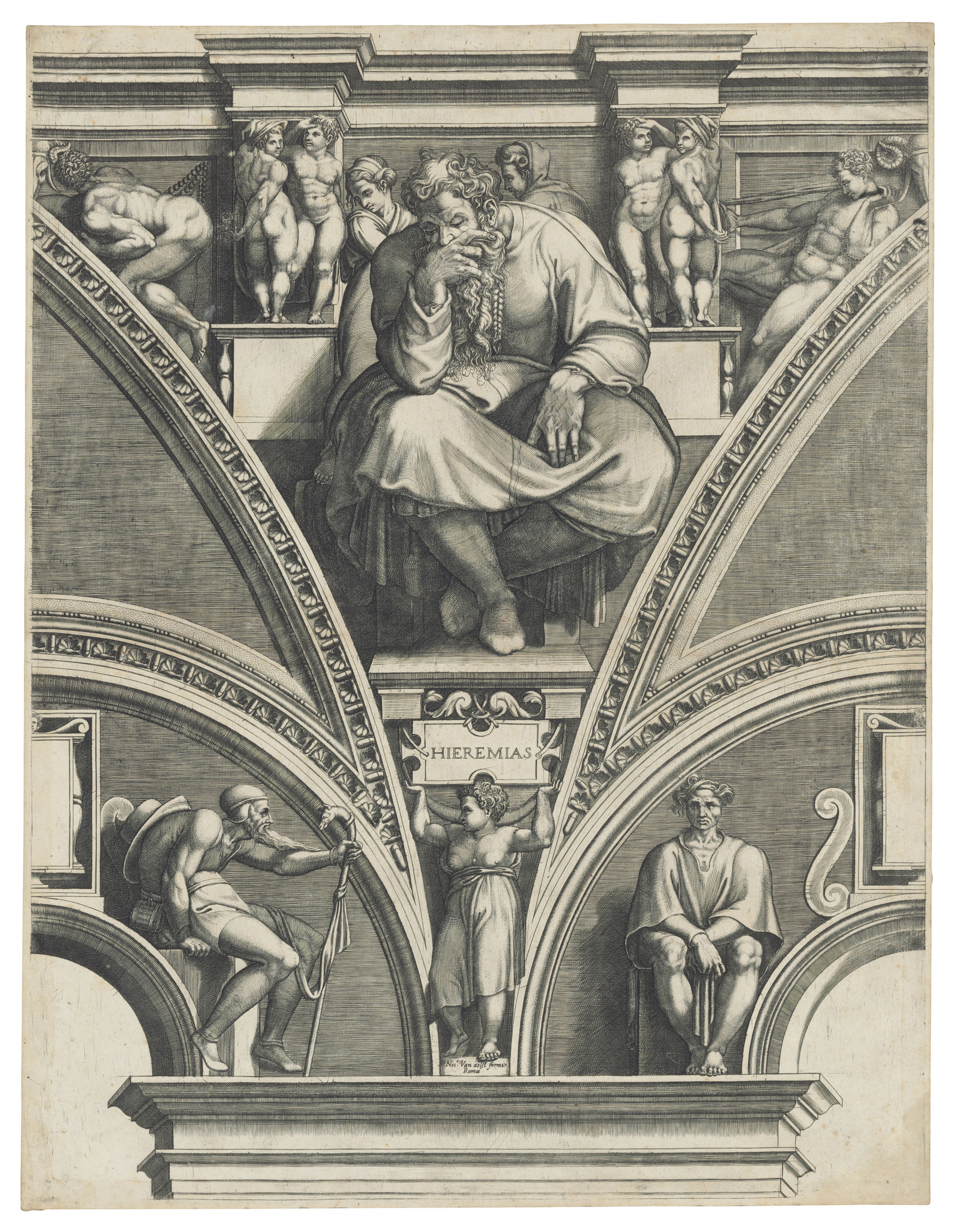 Michelangelo — Пять тарелок из Сикстинской капеллы, изображение 4