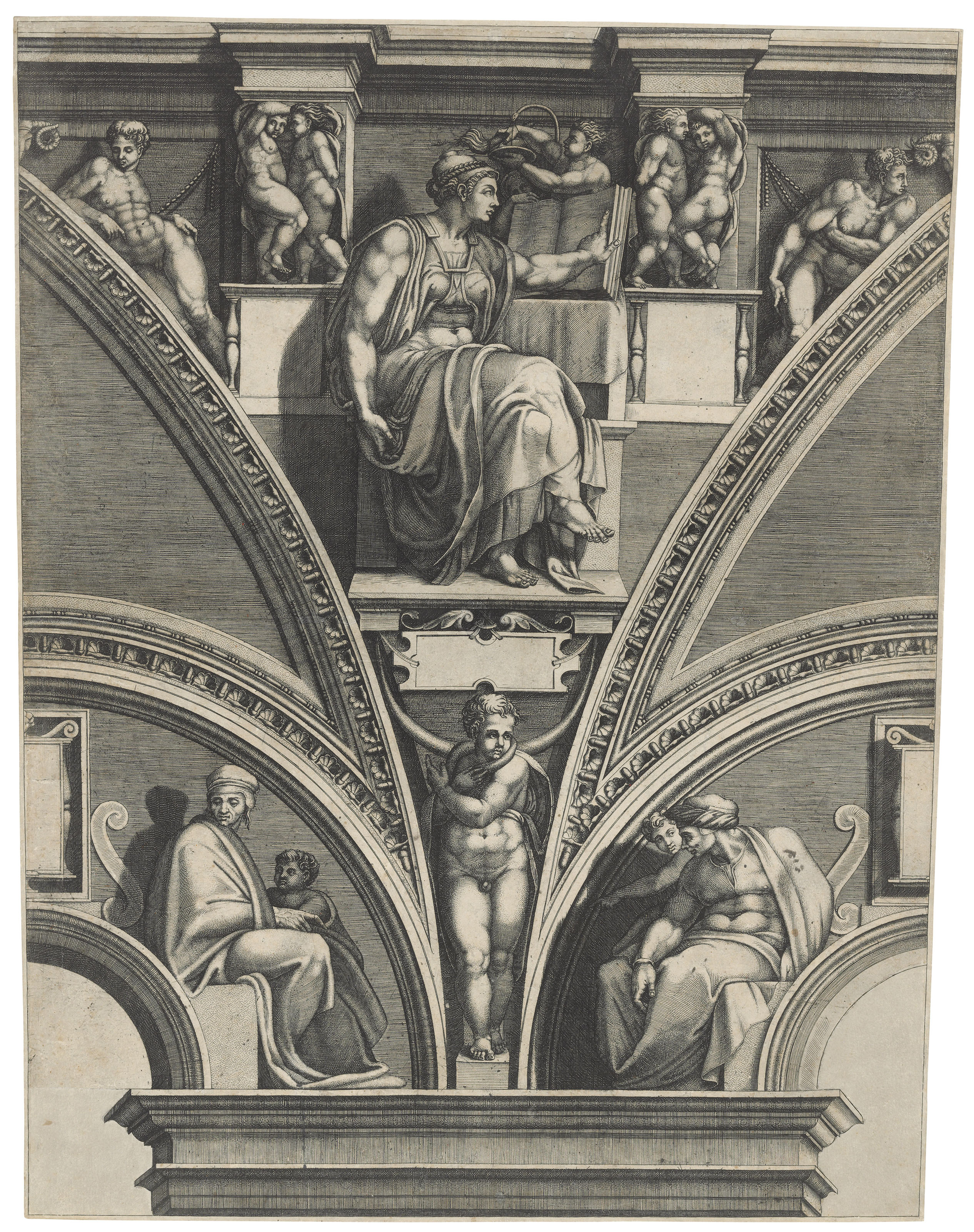 Michelangelo — Пять тарелок из Сикстинской капеллы, изображение 7