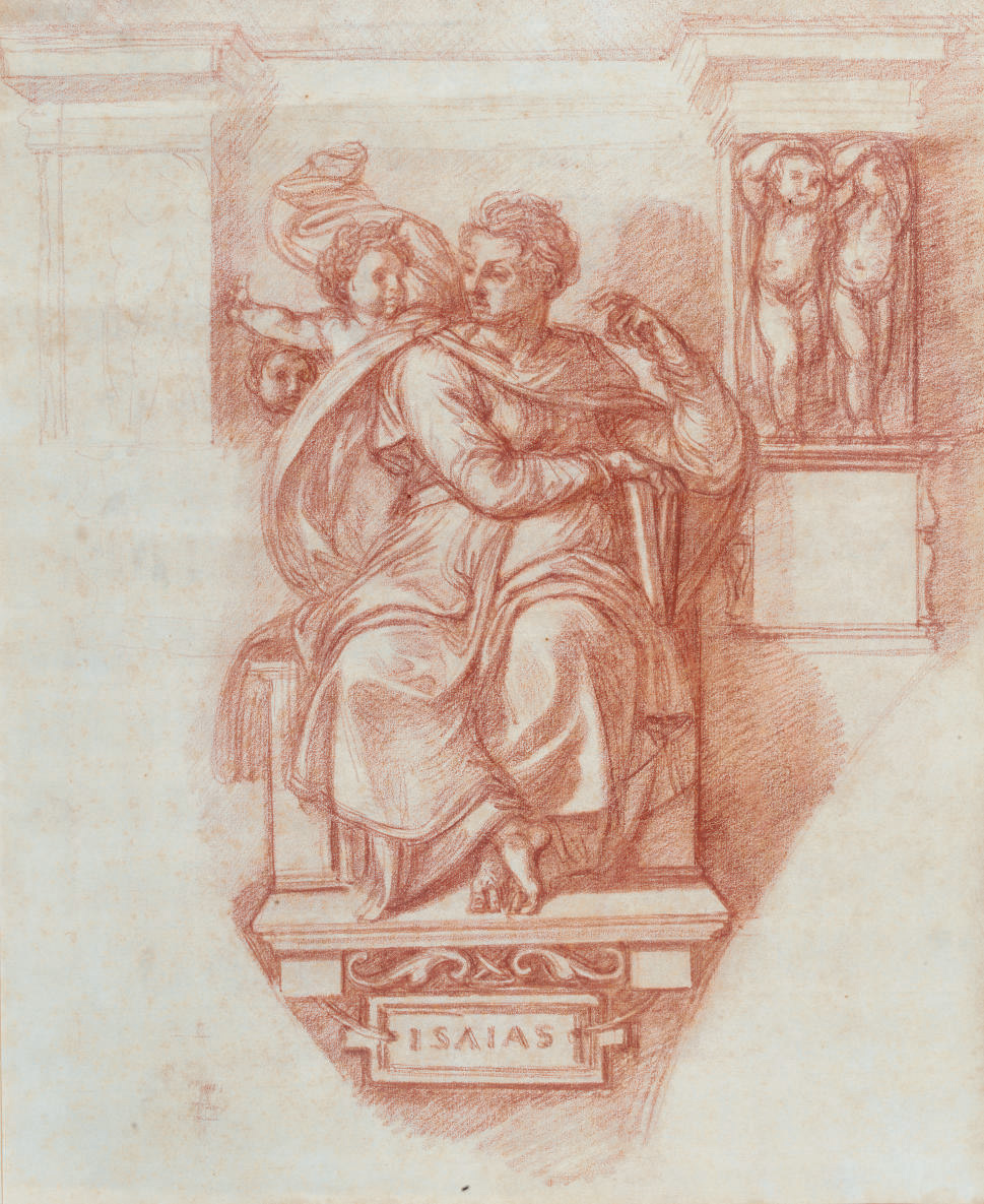 Michelangelo — Пророк Исайя, снятый с потолка Сикстинской капеллы в честь Микеланджело