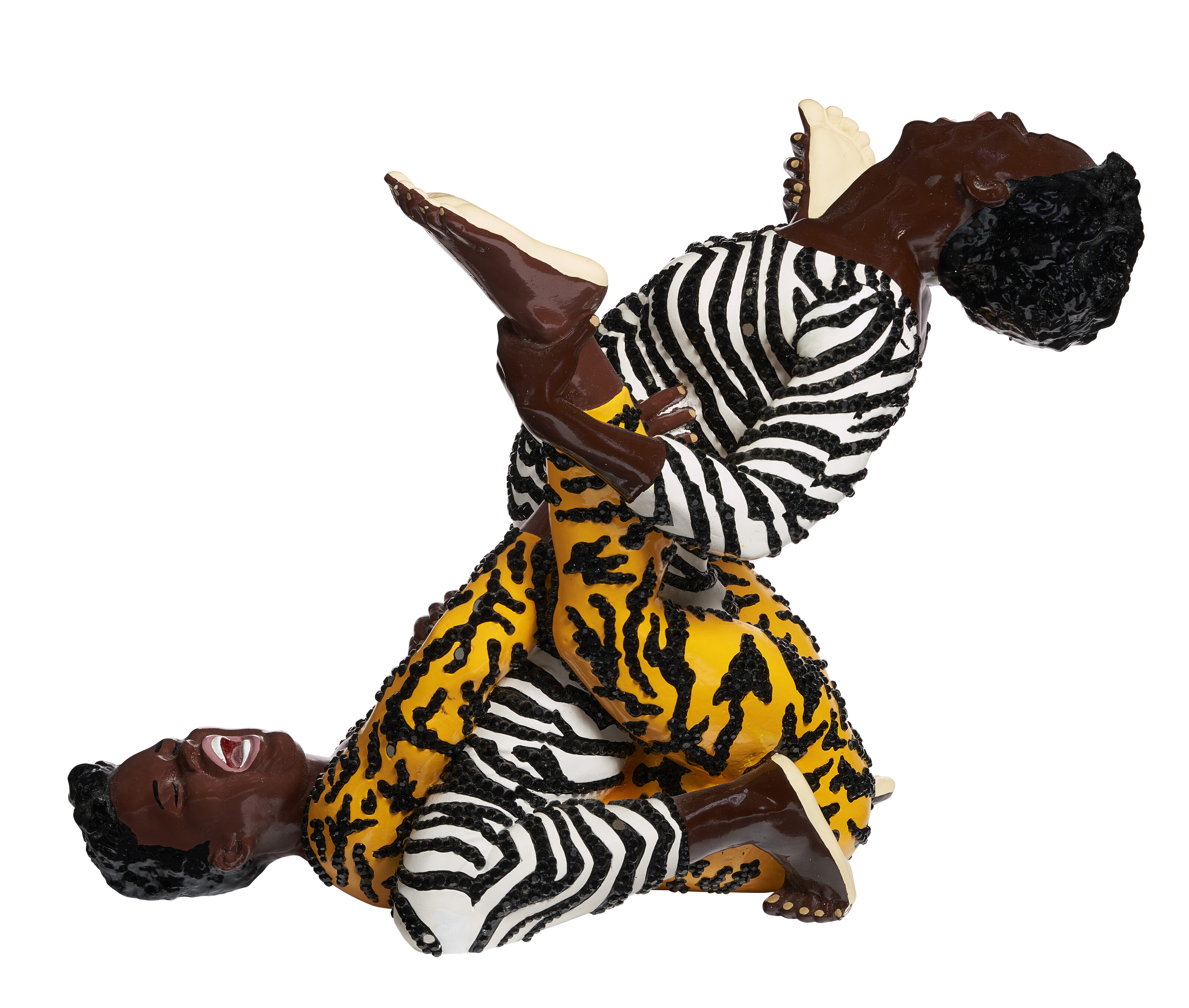 Mickalene Thomas — Дерущиеся рестлеры "Спитфайр", изображение 4