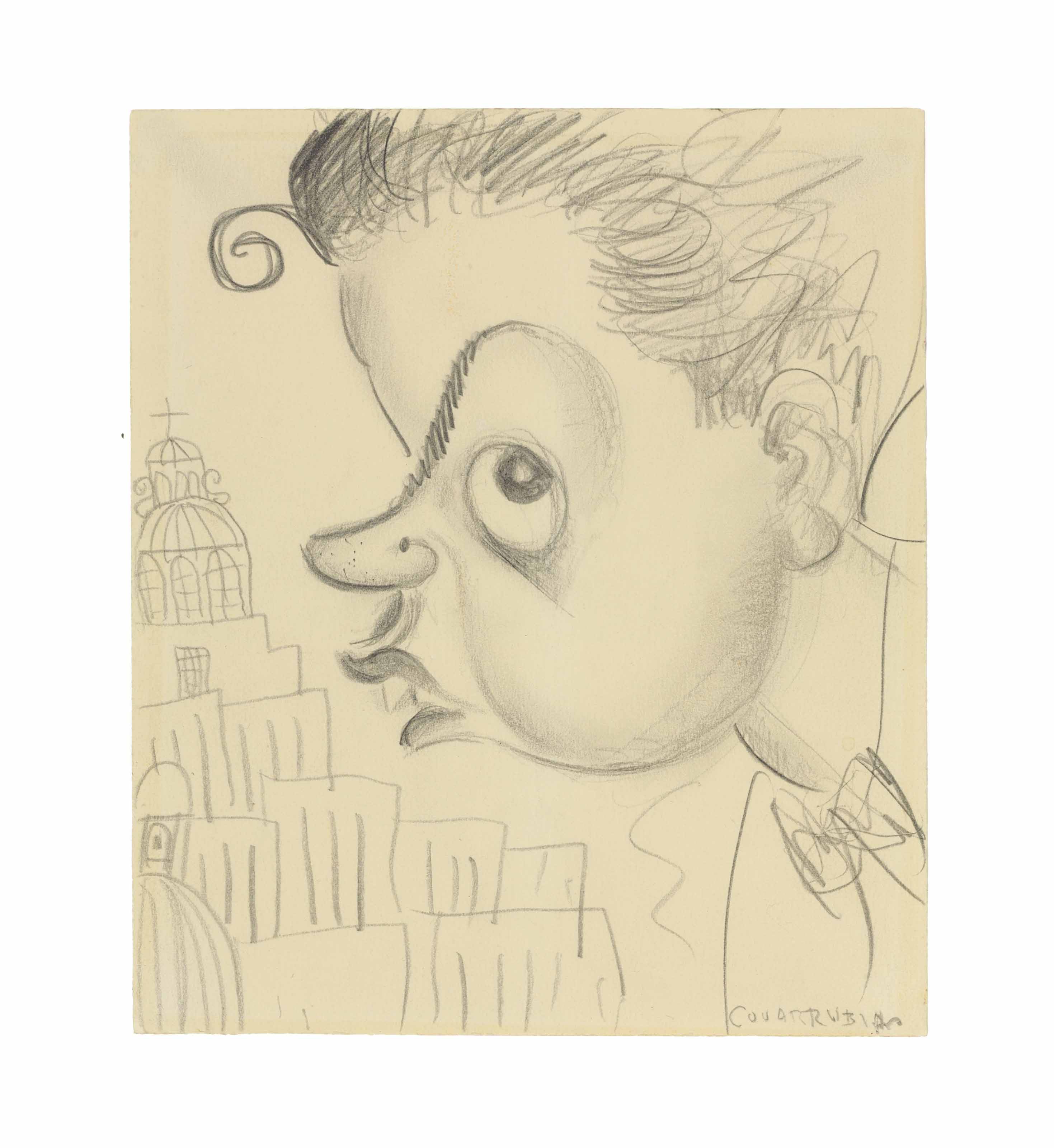 Miguel Covarrubias — Авторетрато