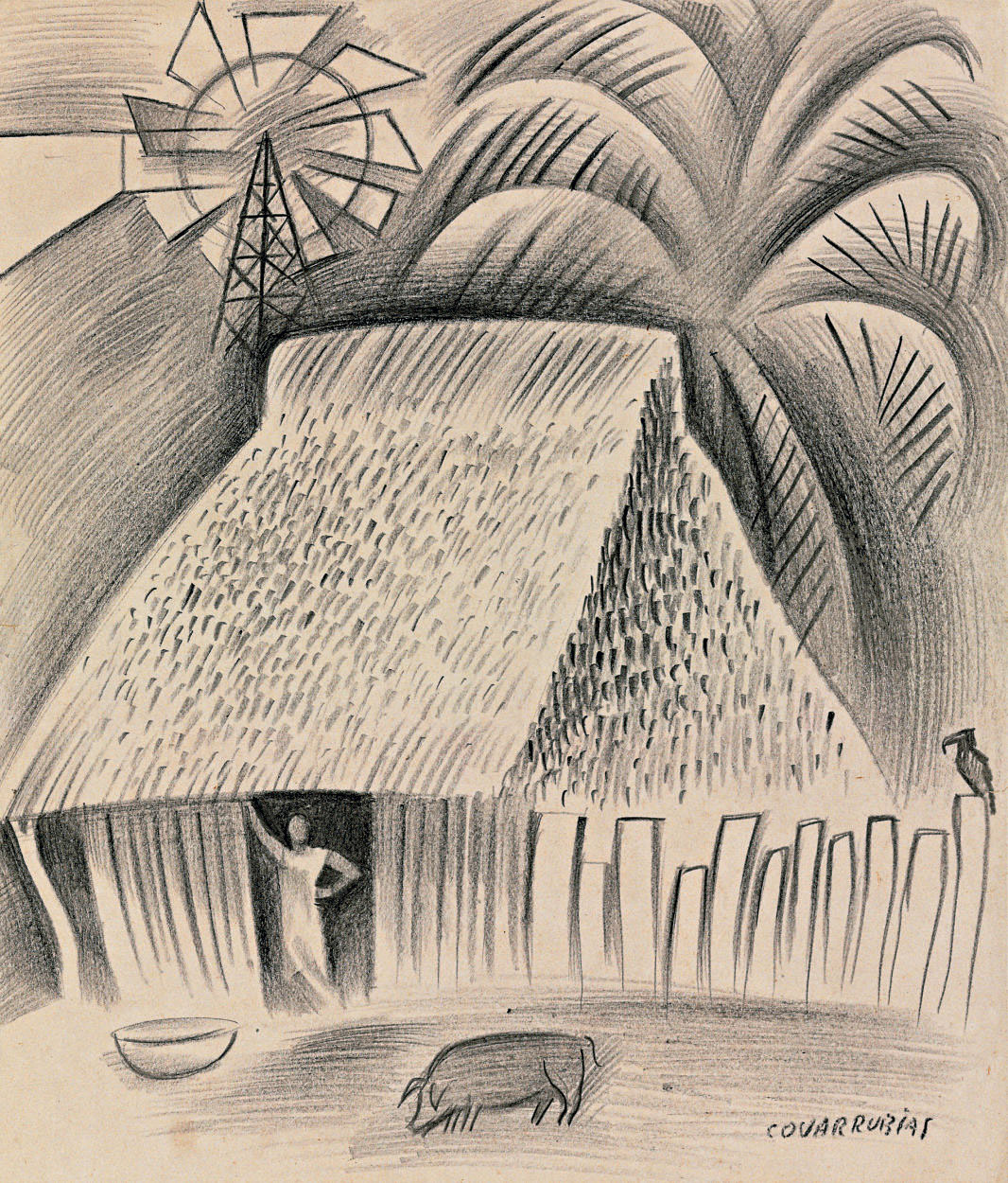 Miguel Covarrubias — Без названия (Дом в Отьяпе, Веракрус)