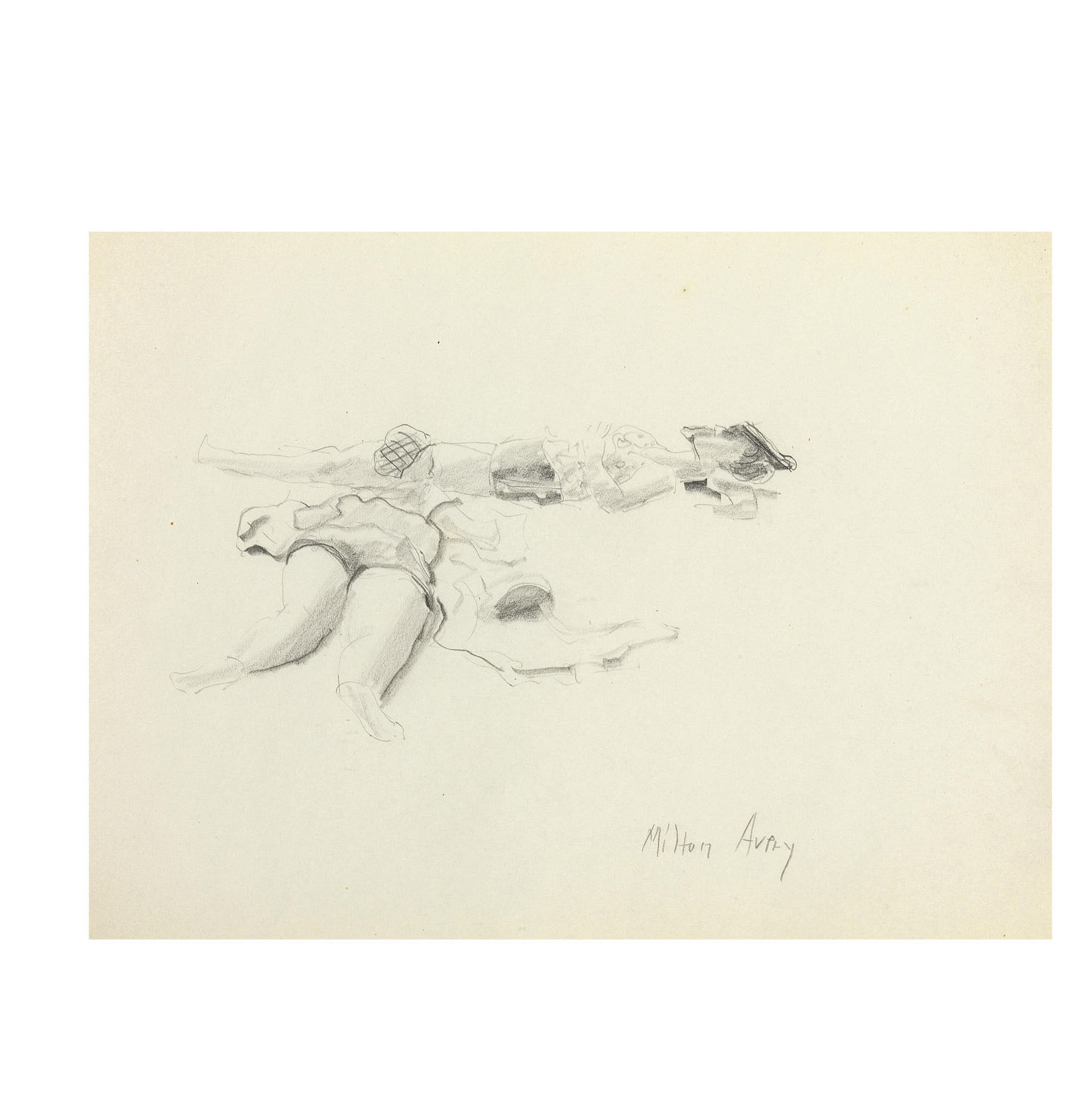 Milton Avery — Вечерний пляж, изображение 2