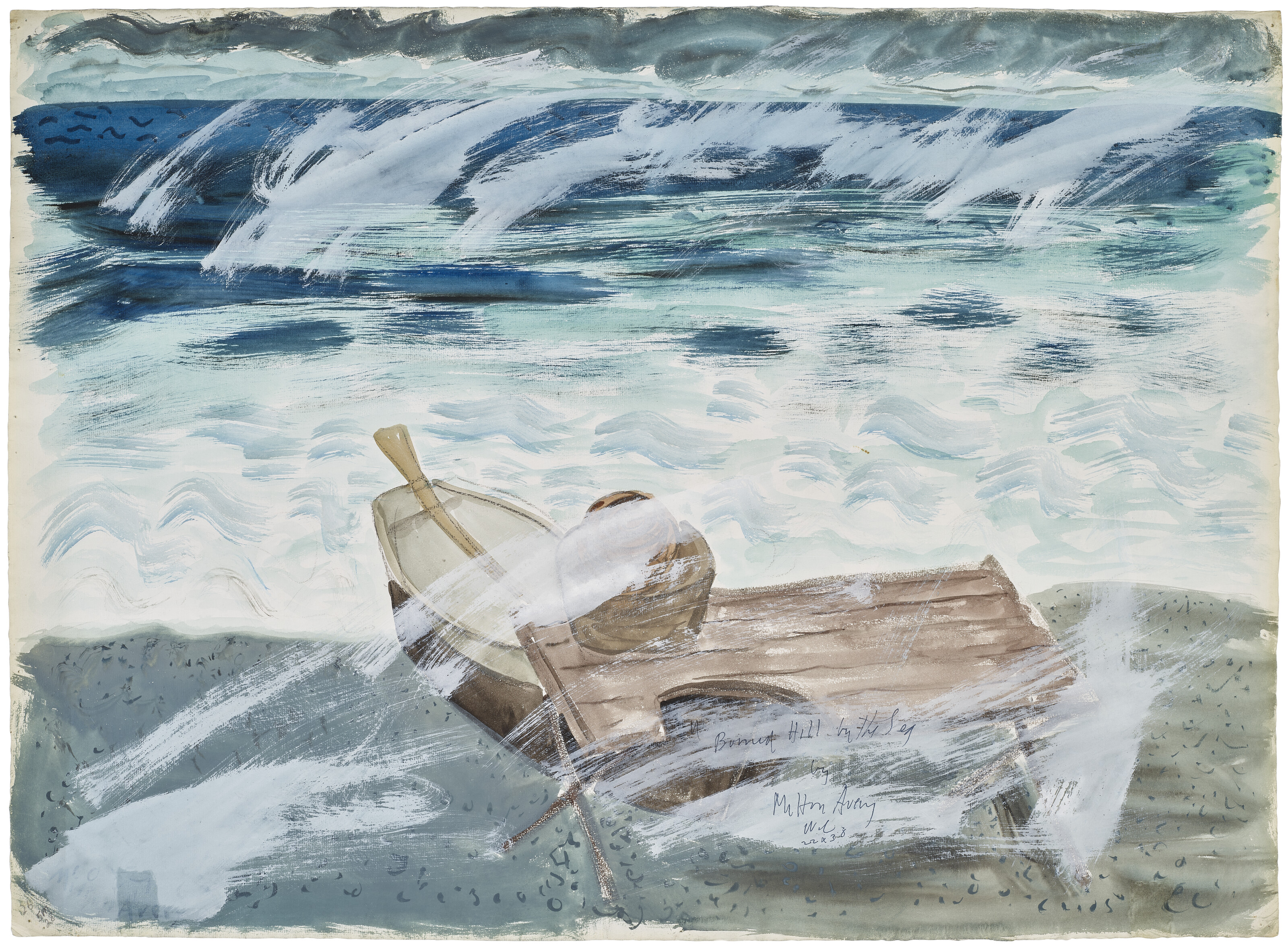 Milton Avery — Сожженный холм у моря, изображение 4