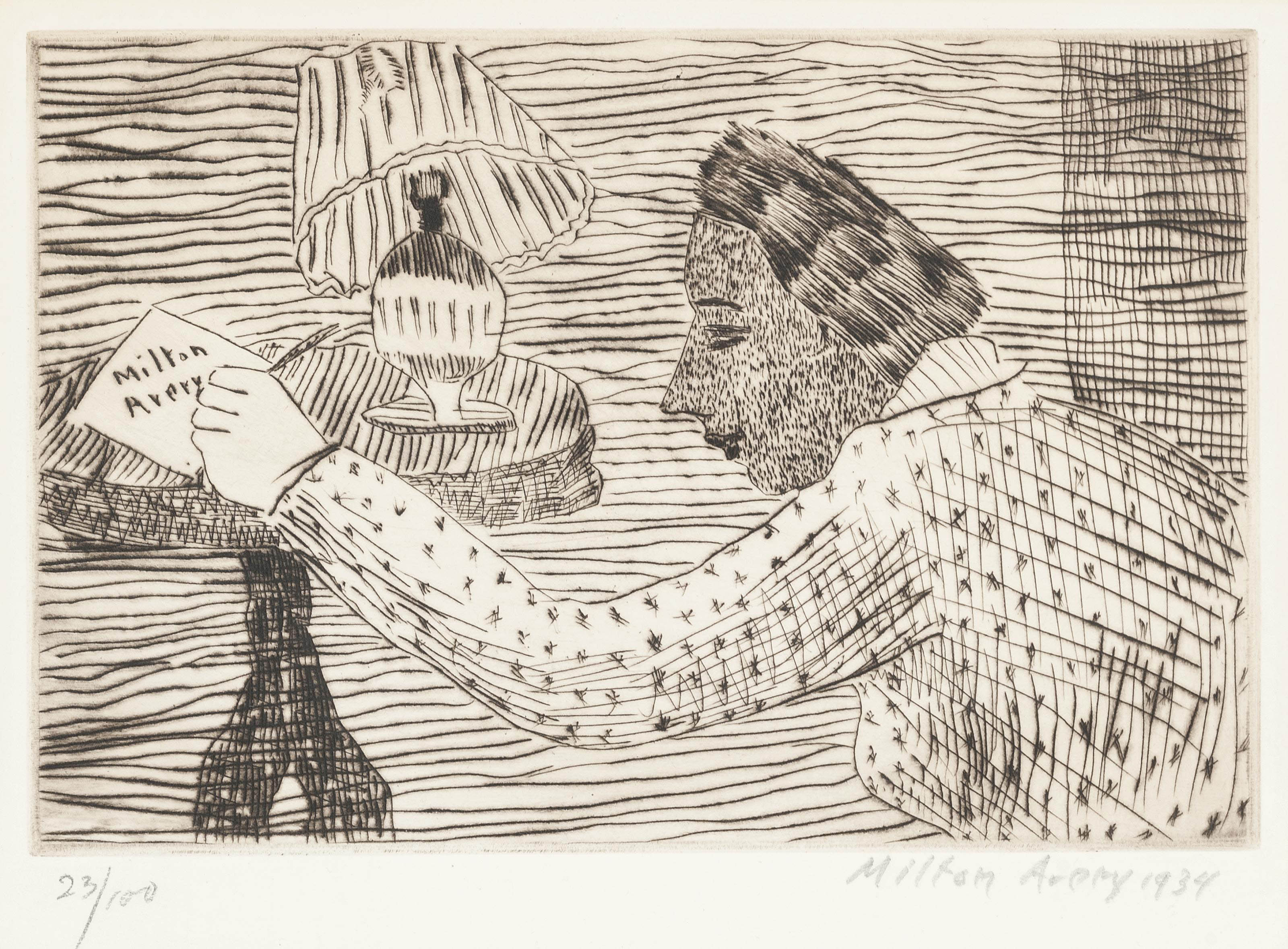 Milton Avery — Моя жена Салли (5-й Лунный день)