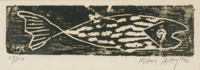 Milton Avery — Рыба (л. 41)