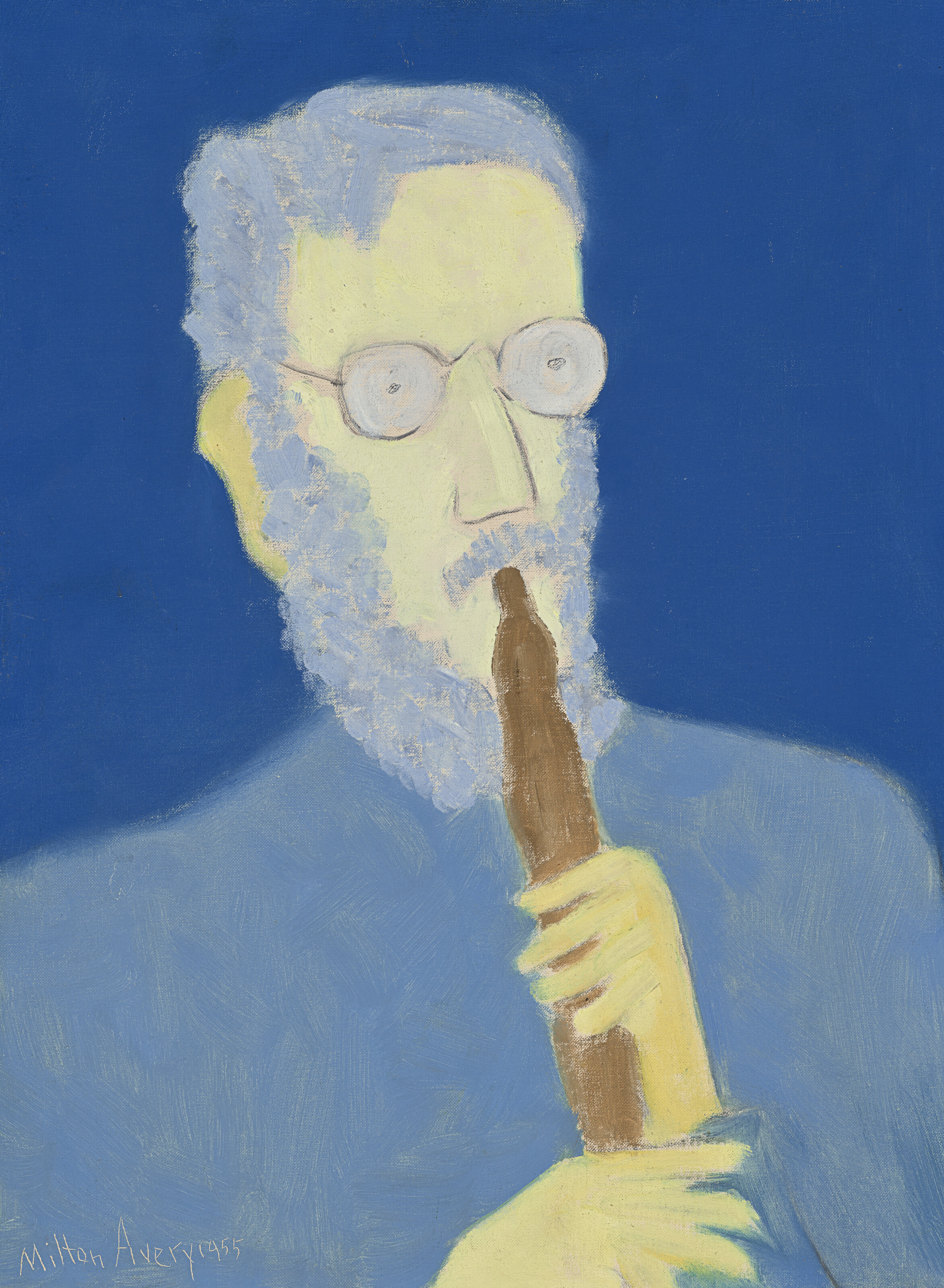 Milton Avery — Бородатый Блокфлейтист