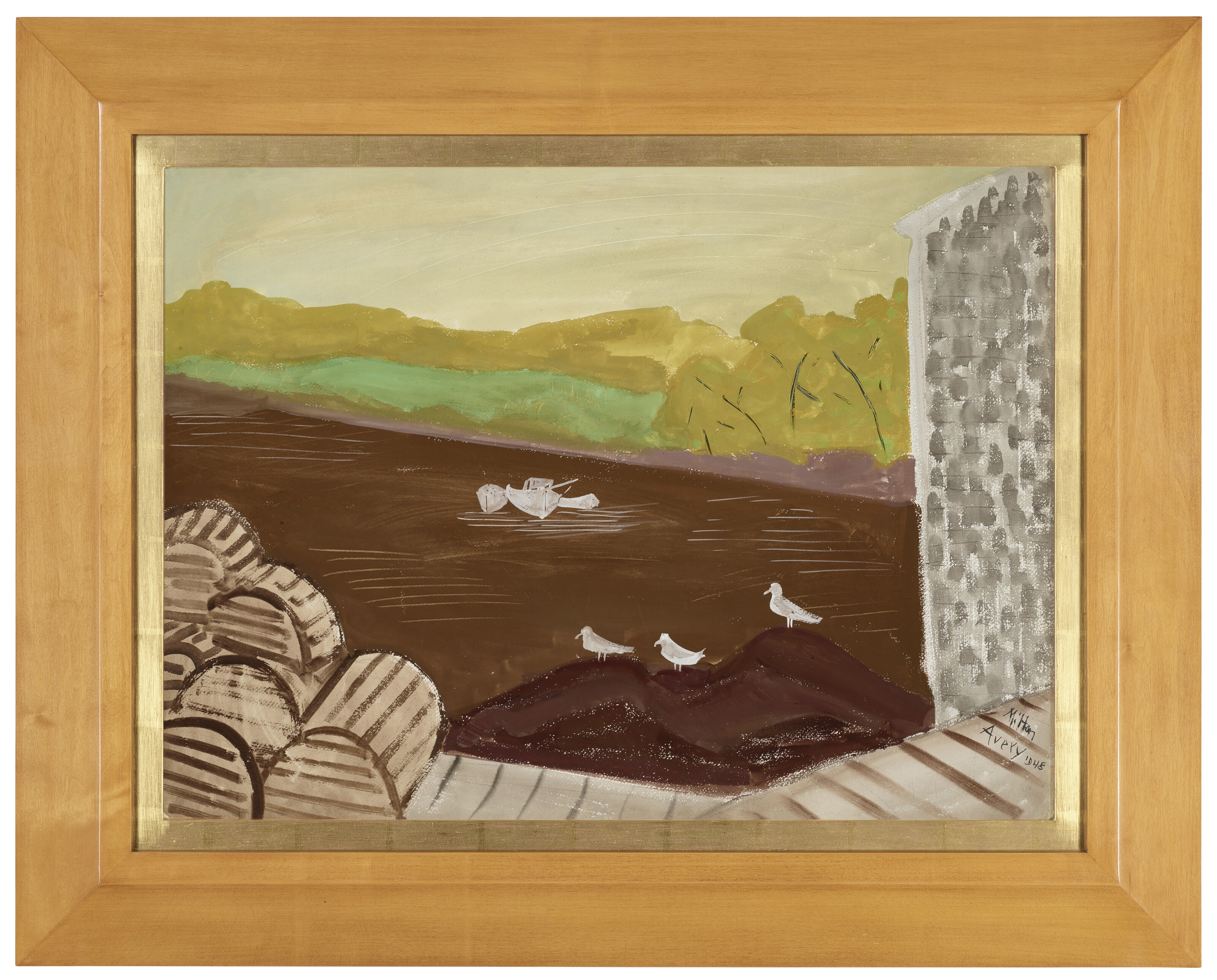 Milton Avery — Чайки в гавани, изображение 2