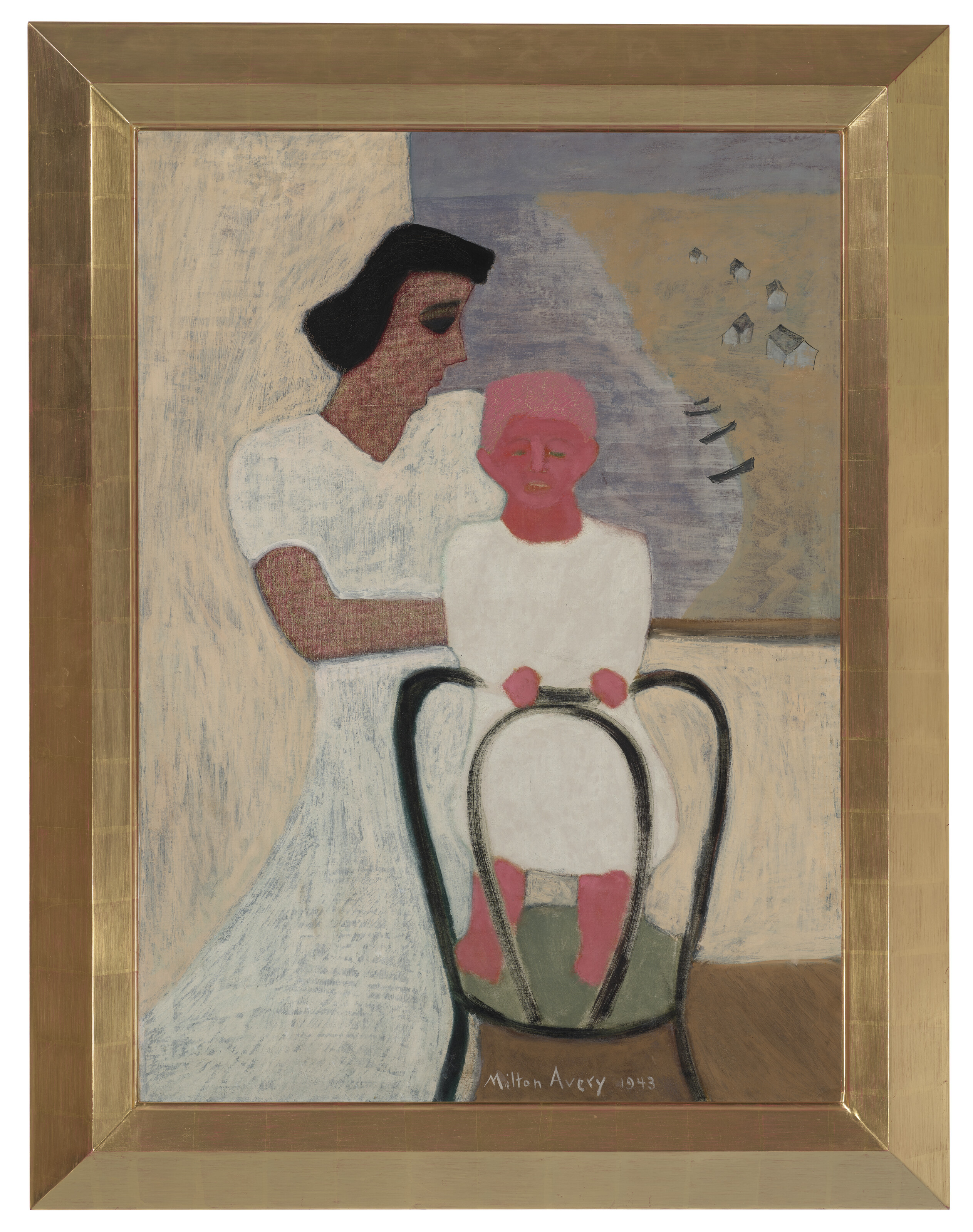 Milton Avery — Мать и дитя на берегу моря, изображение 2