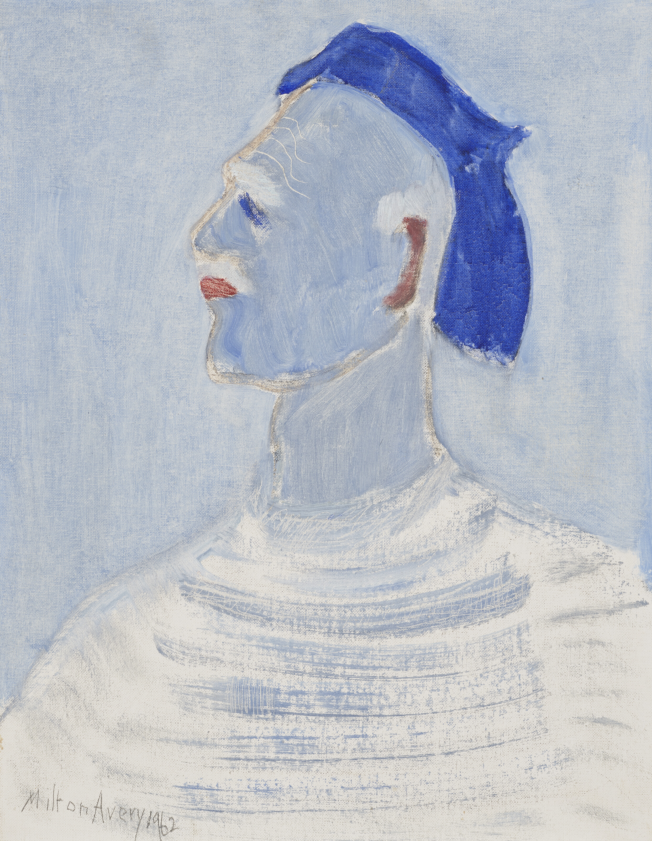 Milton Avery — Художник в голубом берете