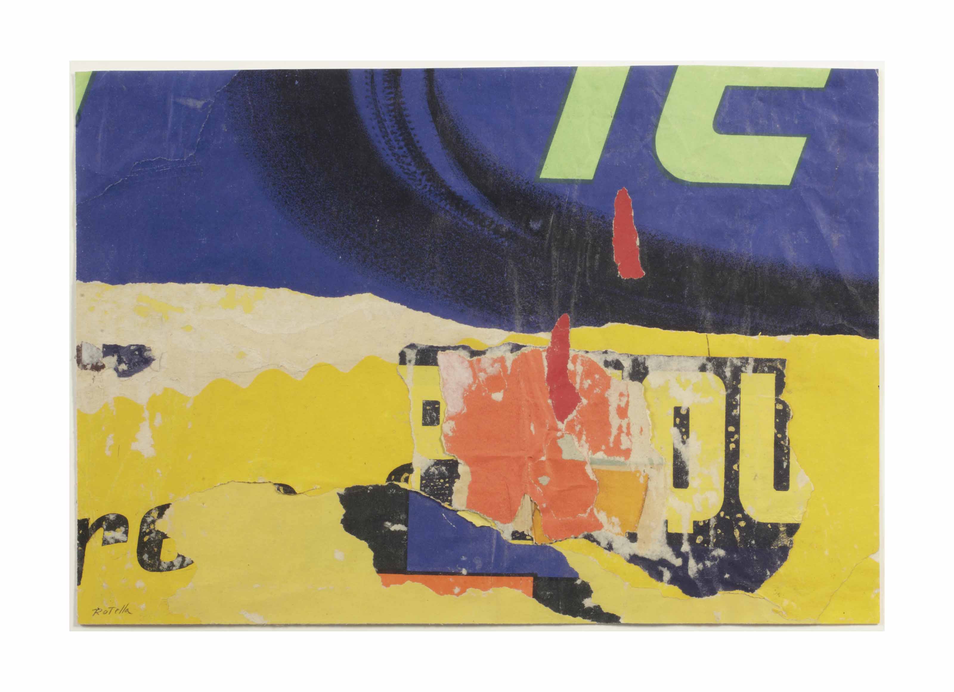 Mimmo Rotella — Без названия