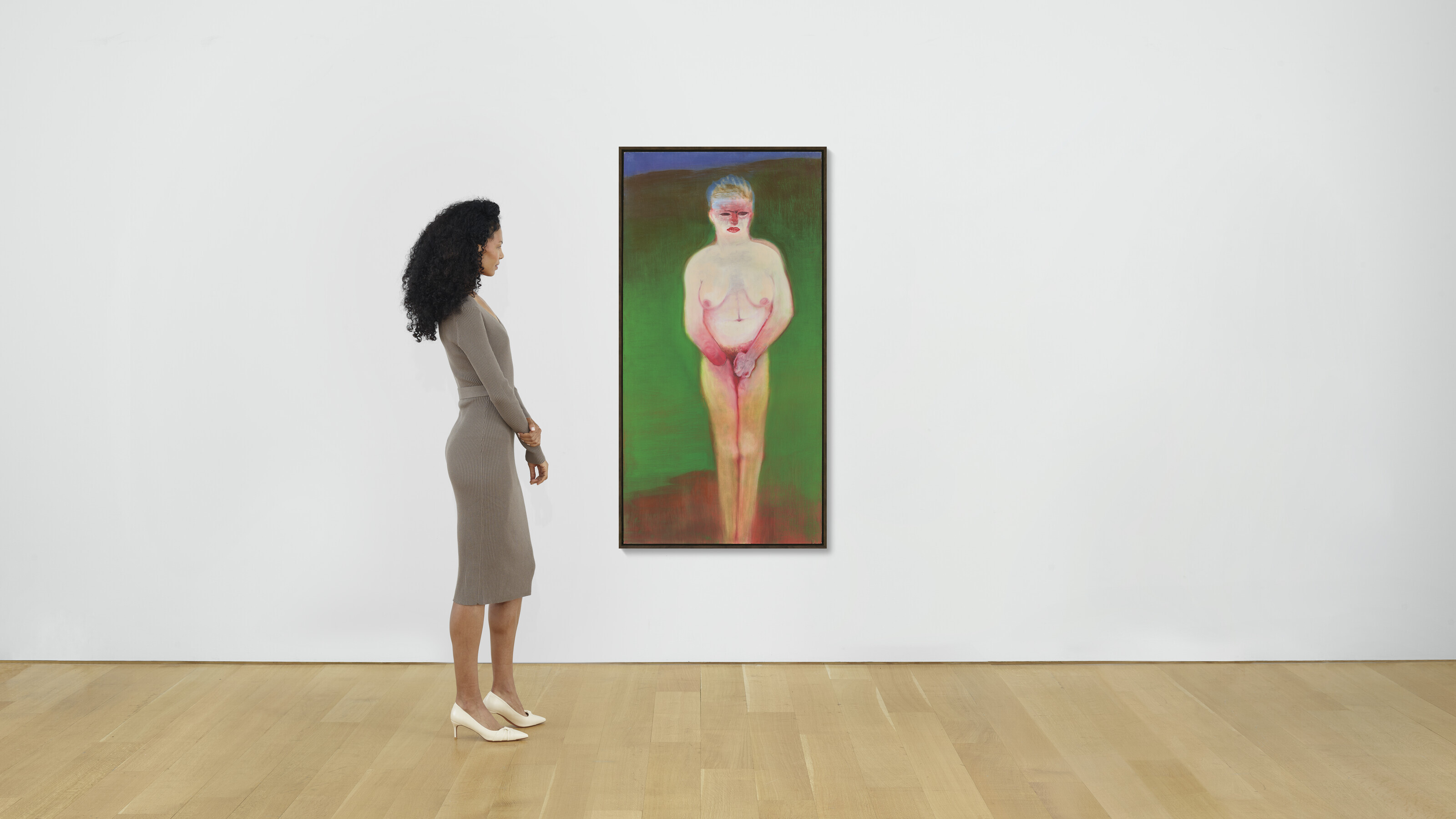 Miriam Cahn — херумштехен, 9. + 29.1. + 13.4.17 (стоят вокруг, 9. + 29.1. + 13.4.17), изображение 4