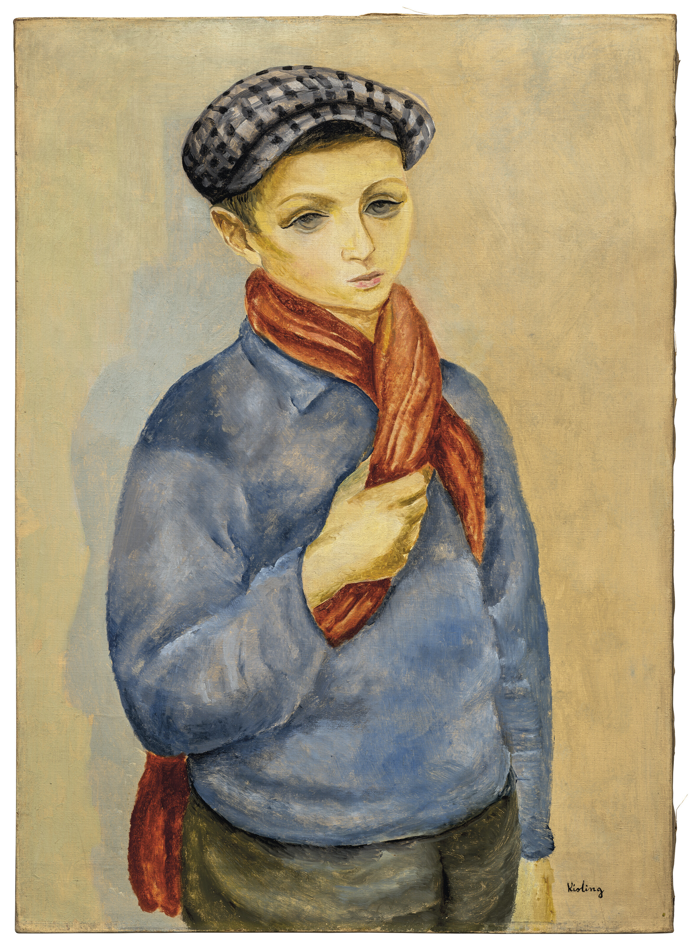 Moise Kisling — Молодой парень в маскарадном костюме, изображение 3