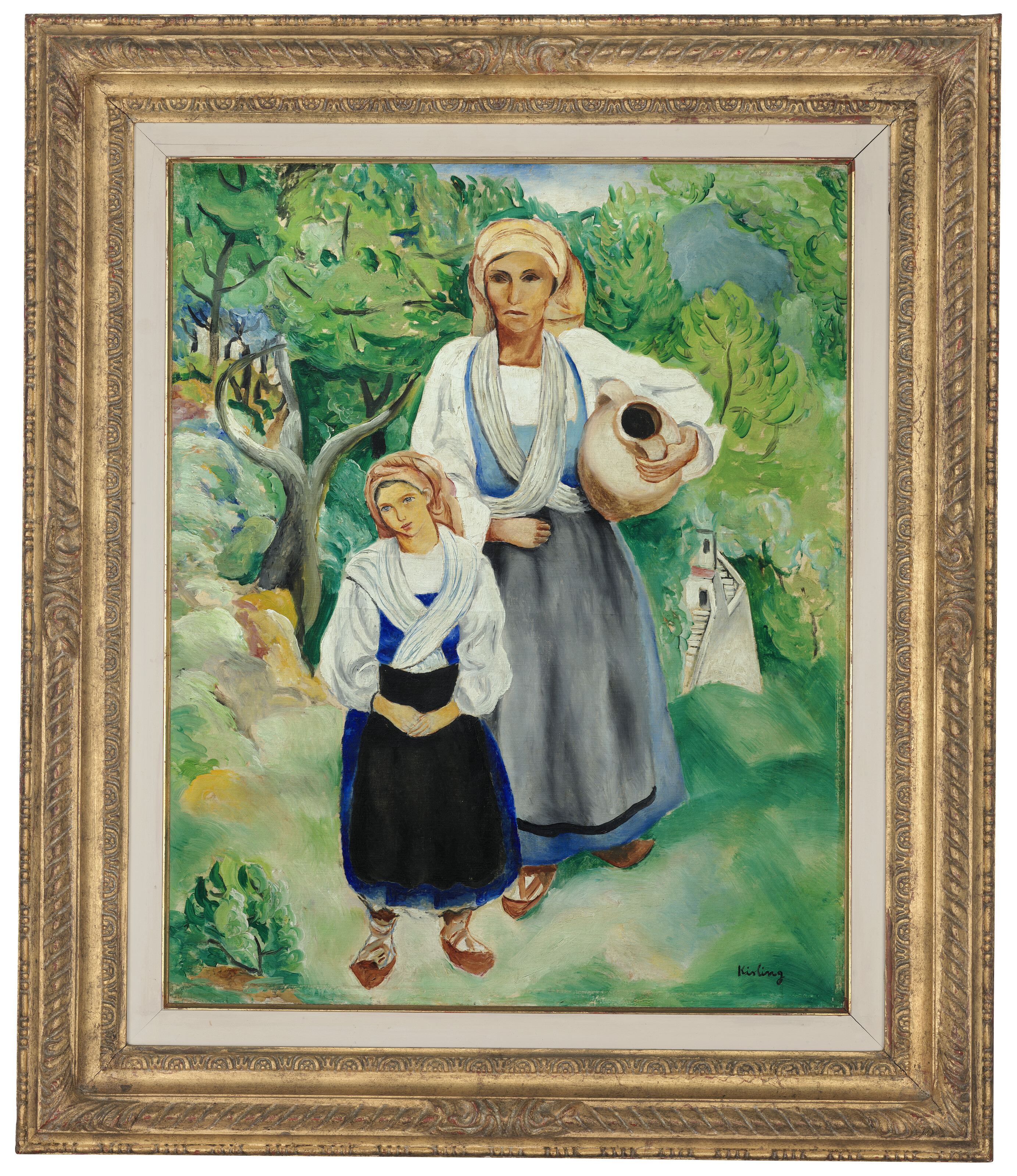 Moise Kisling — Пейсанны в традиционном костюме, изображение 3