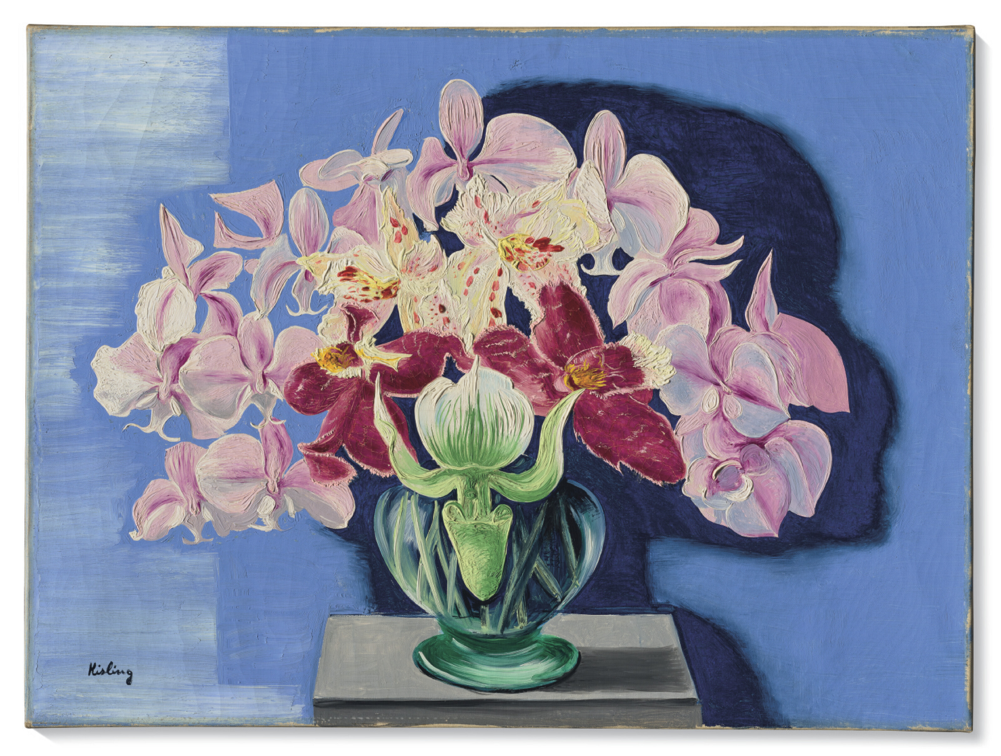 Moise Kisling — Орхидеи, изображение 2