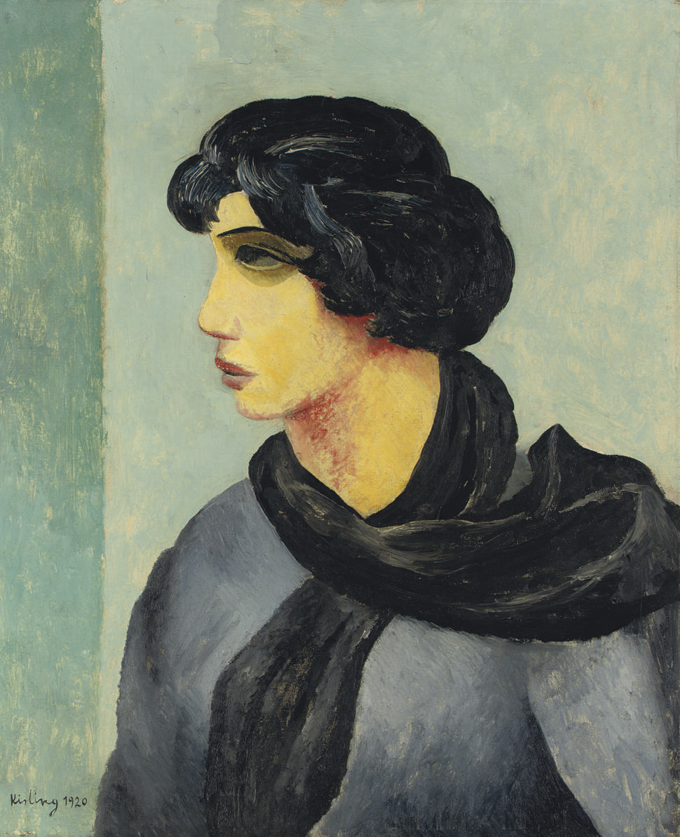 Moise Kisling — Портрет в стиле нуар