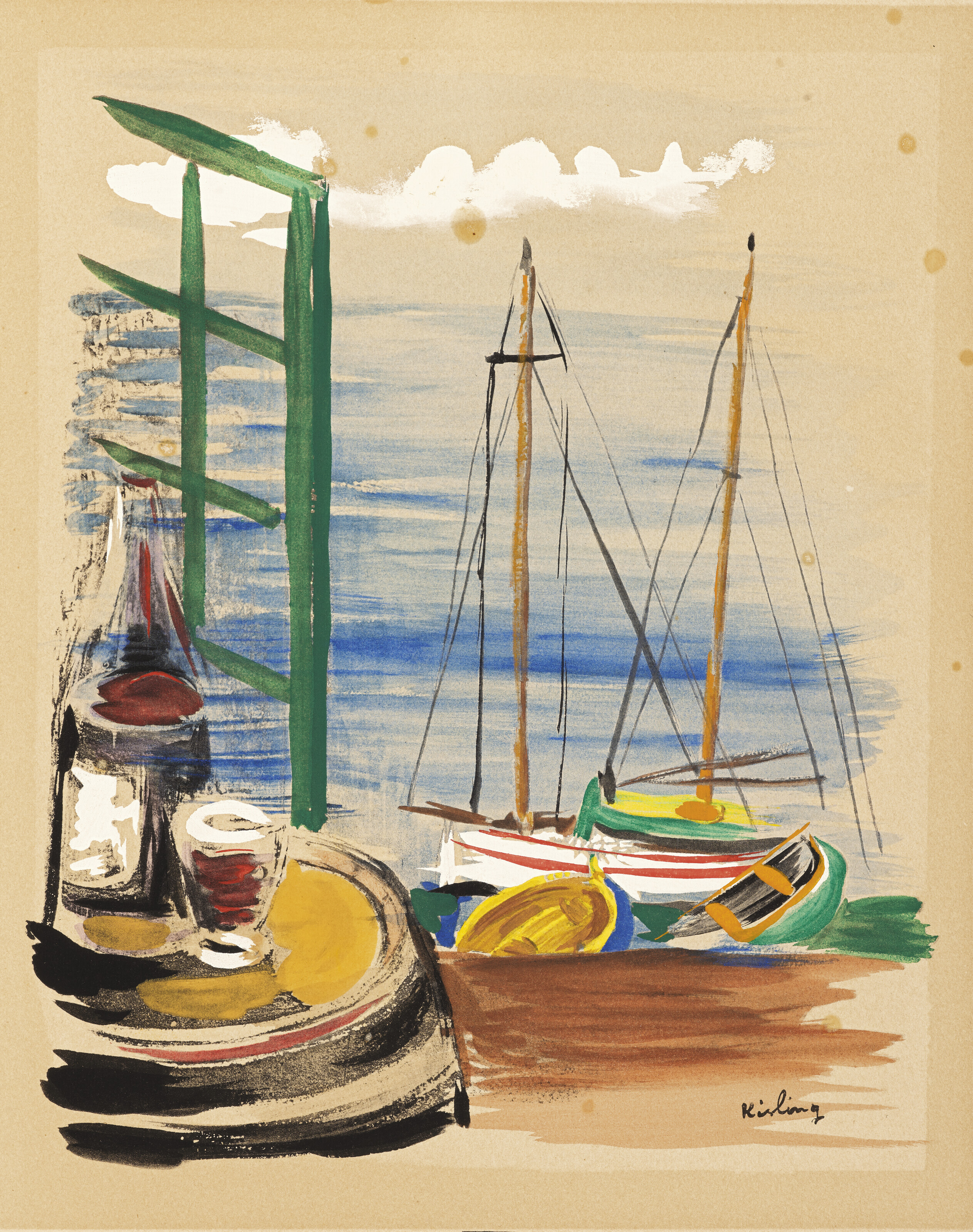 Moise Kisling — Пти-порт, Санари