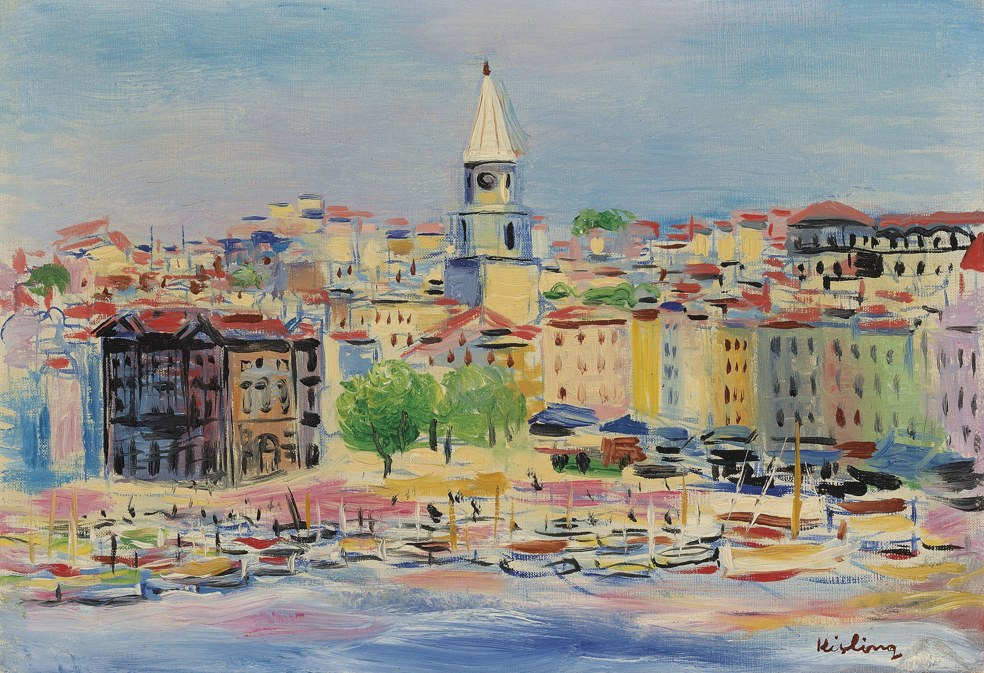 Moise Kisling — Марсельский порт