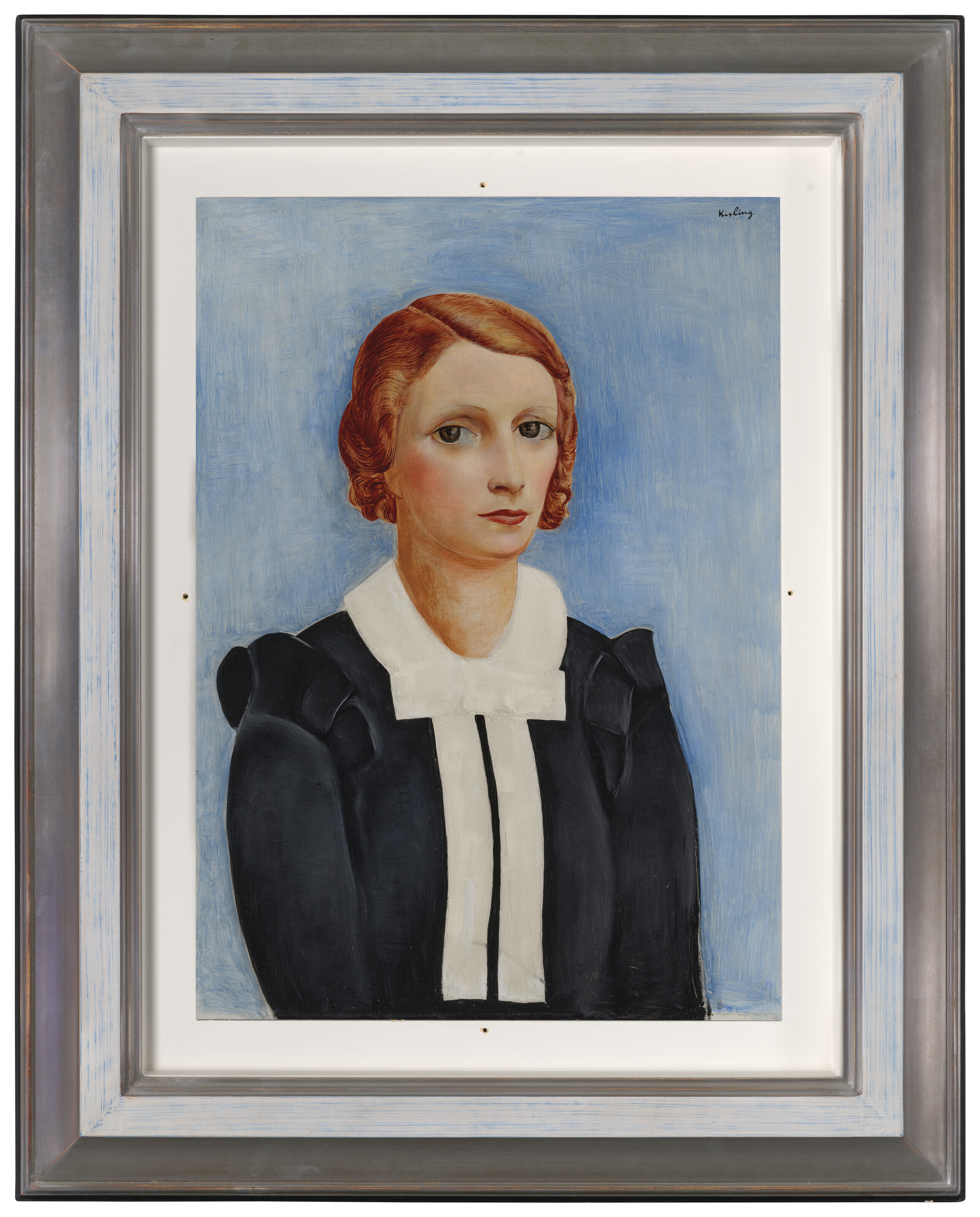 Moise Kisling — Женский портрет в голубом свете, изображение 4