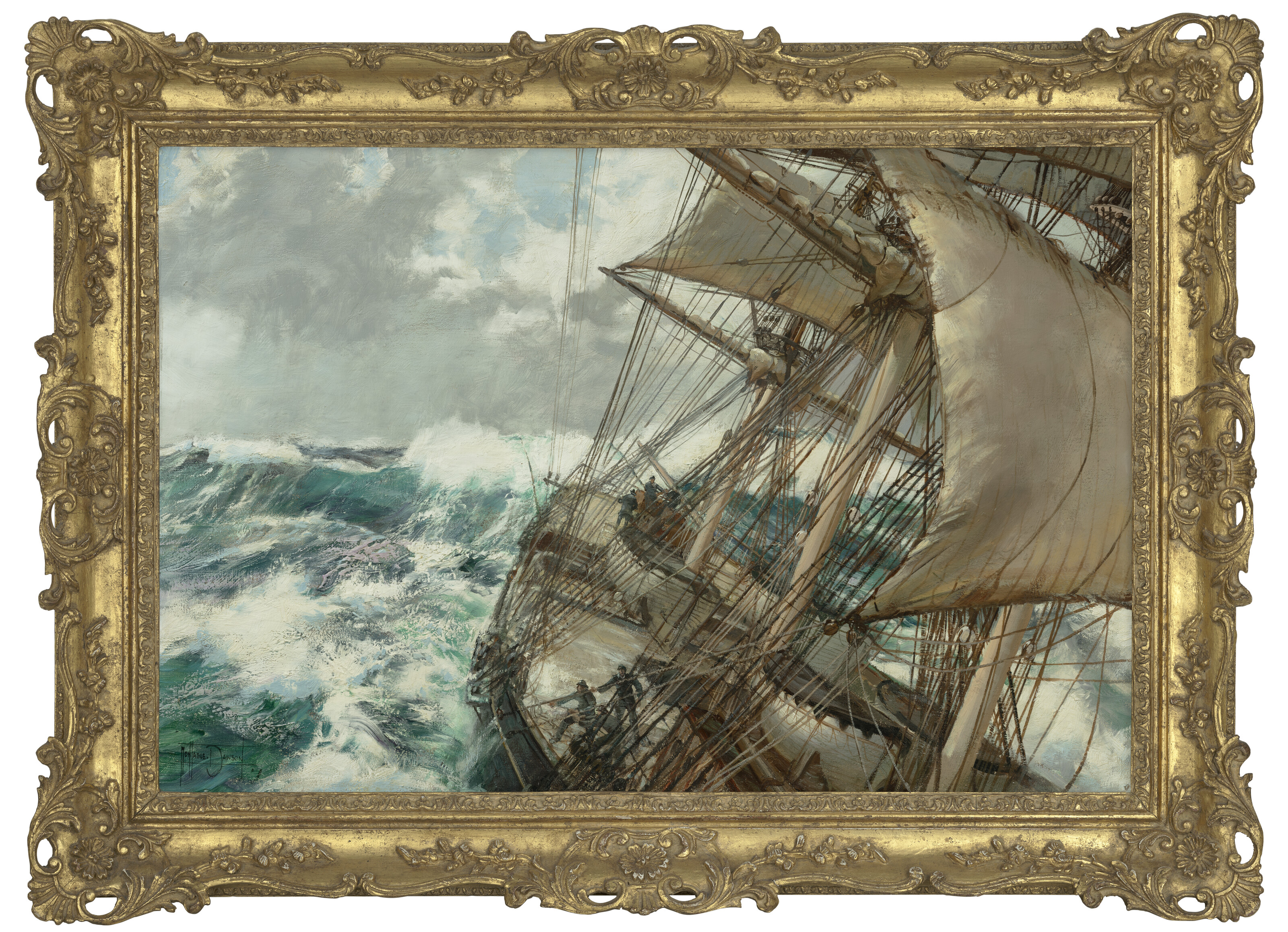 Montague Dawson — Палубы затоплены, изображение 2