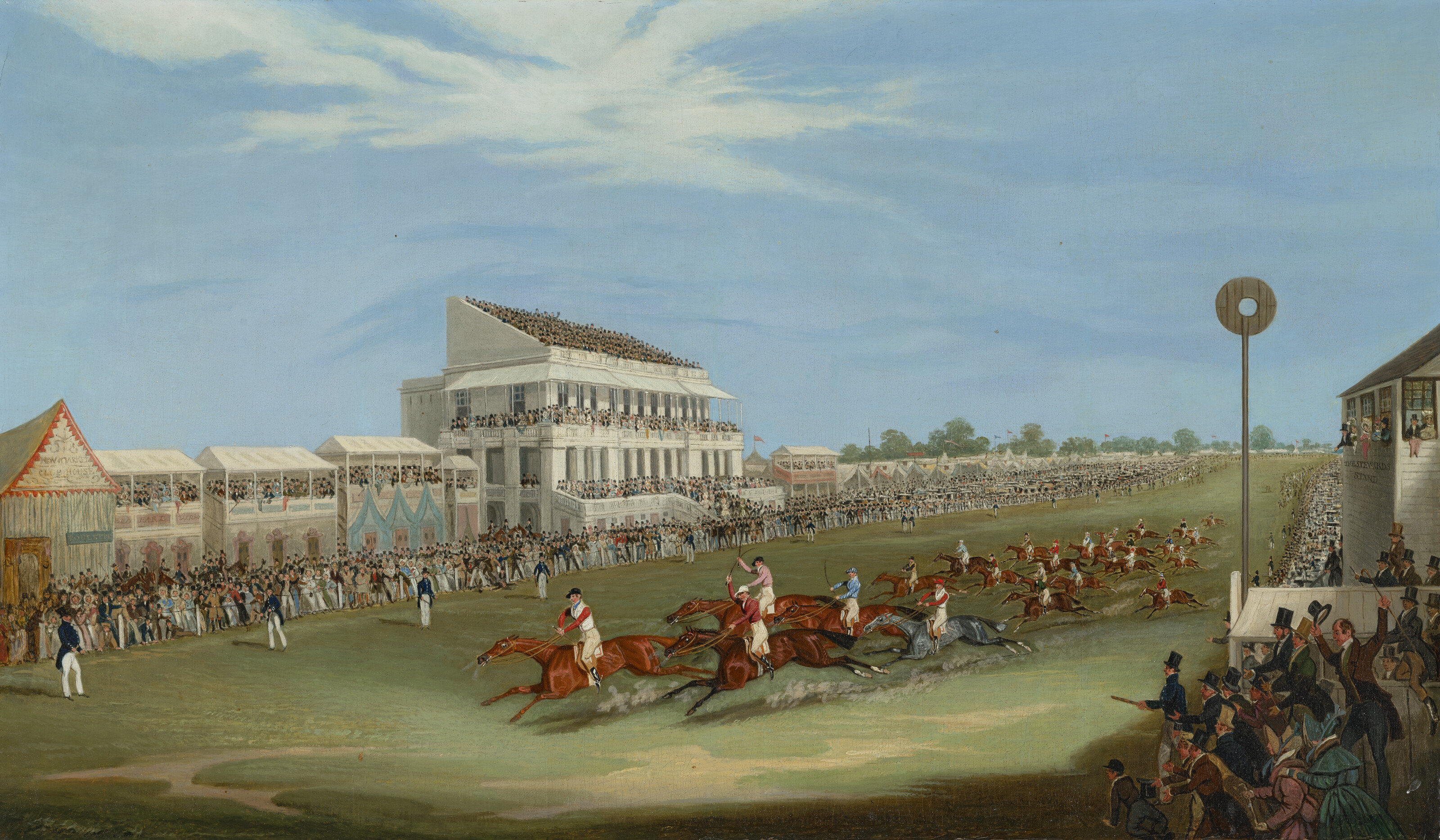 Mr. — Финиш Кубка Гудвуда, 1833 год, с "Рубини" мистера Кента, Ф. Бойс выиграл; и финиш "Дерби Стэйкс", 1833 год, с "Опасным" мистера Айзека Сэдлера, Дж., изображение 5