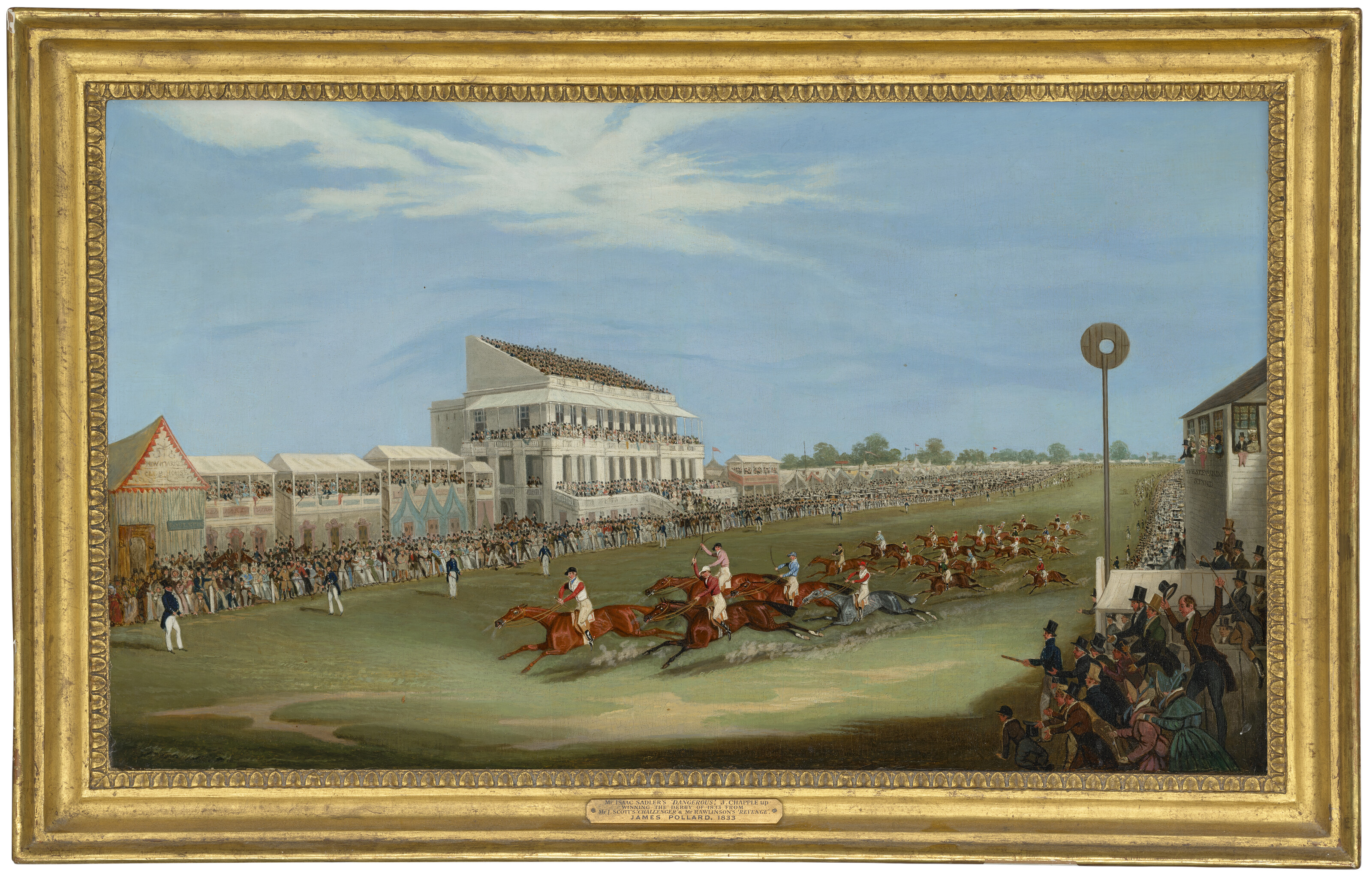 Mr. — Финиш Кубка Гудвуда, 1833 год, с "Рубини" мистера Кента, Ф. Бойс выиграл; и финиш "Дерби Стэйкс", 1833 год, с "Опасным" мистера Айзека Сэдлера, Дж., изображение 6