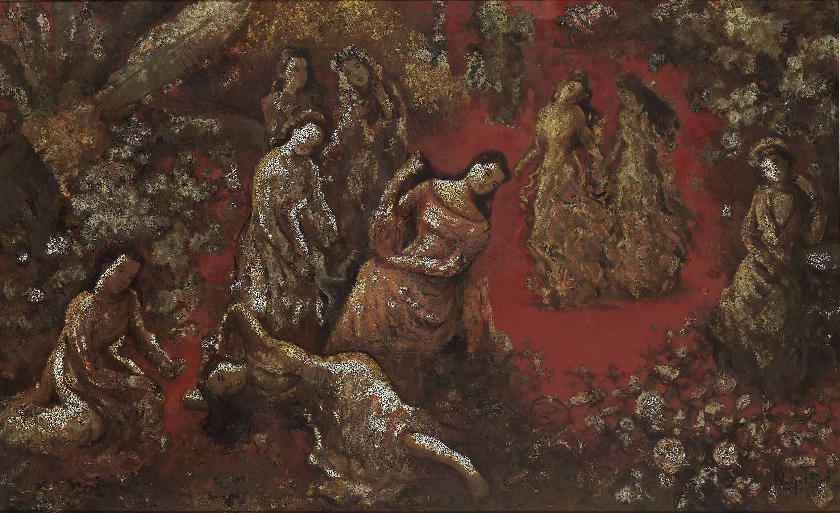 Nguyen Gia Tri — Дамы в саду
