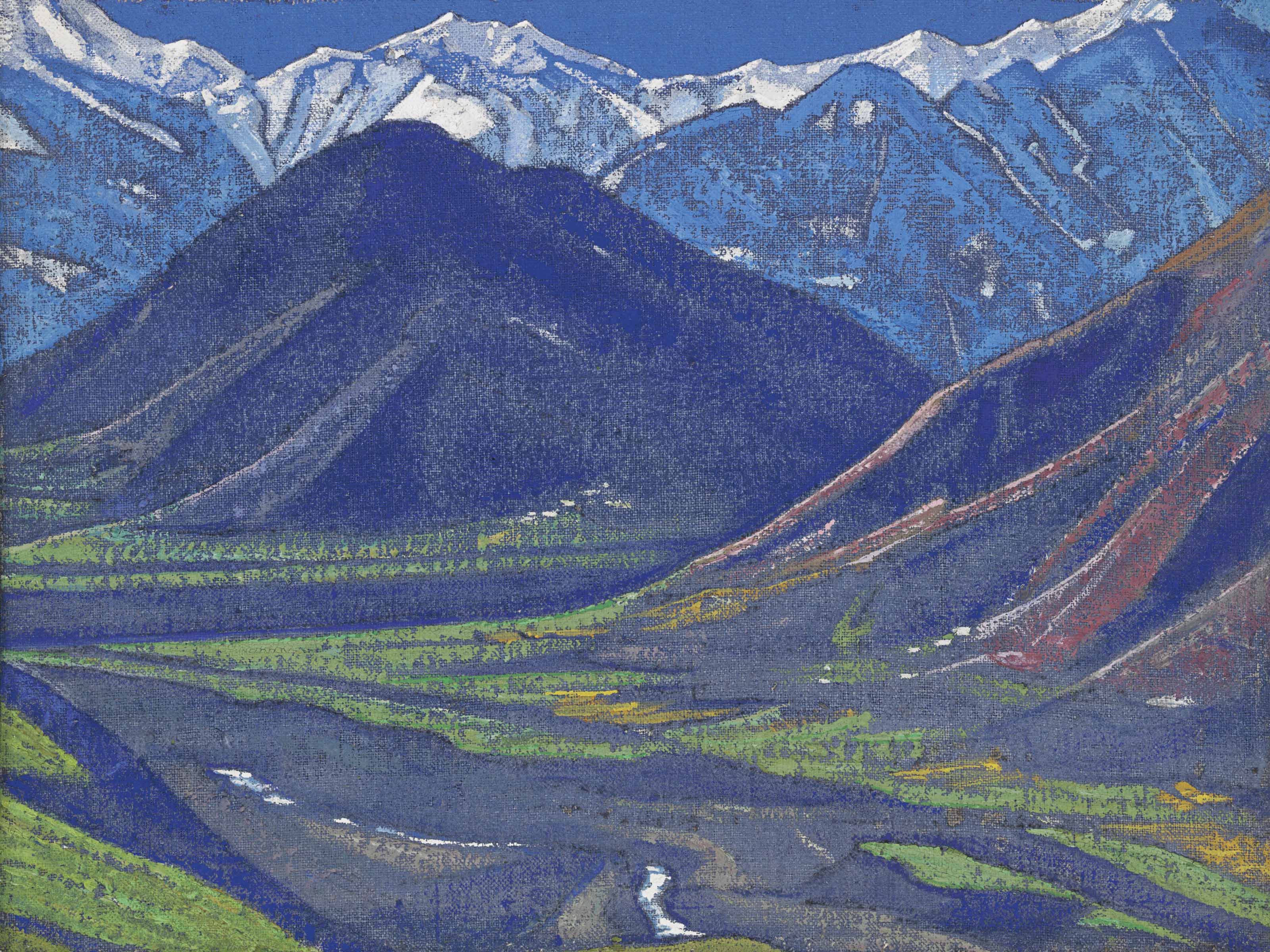 Nicholas Roerich — Весна в Кулу, из серии "Кулу"